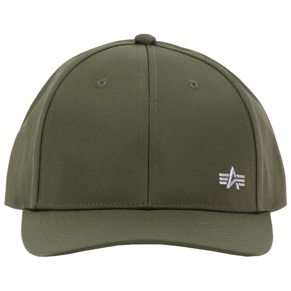 Alpha Industries - Metal Label Cap - Basecap - Dark Olive