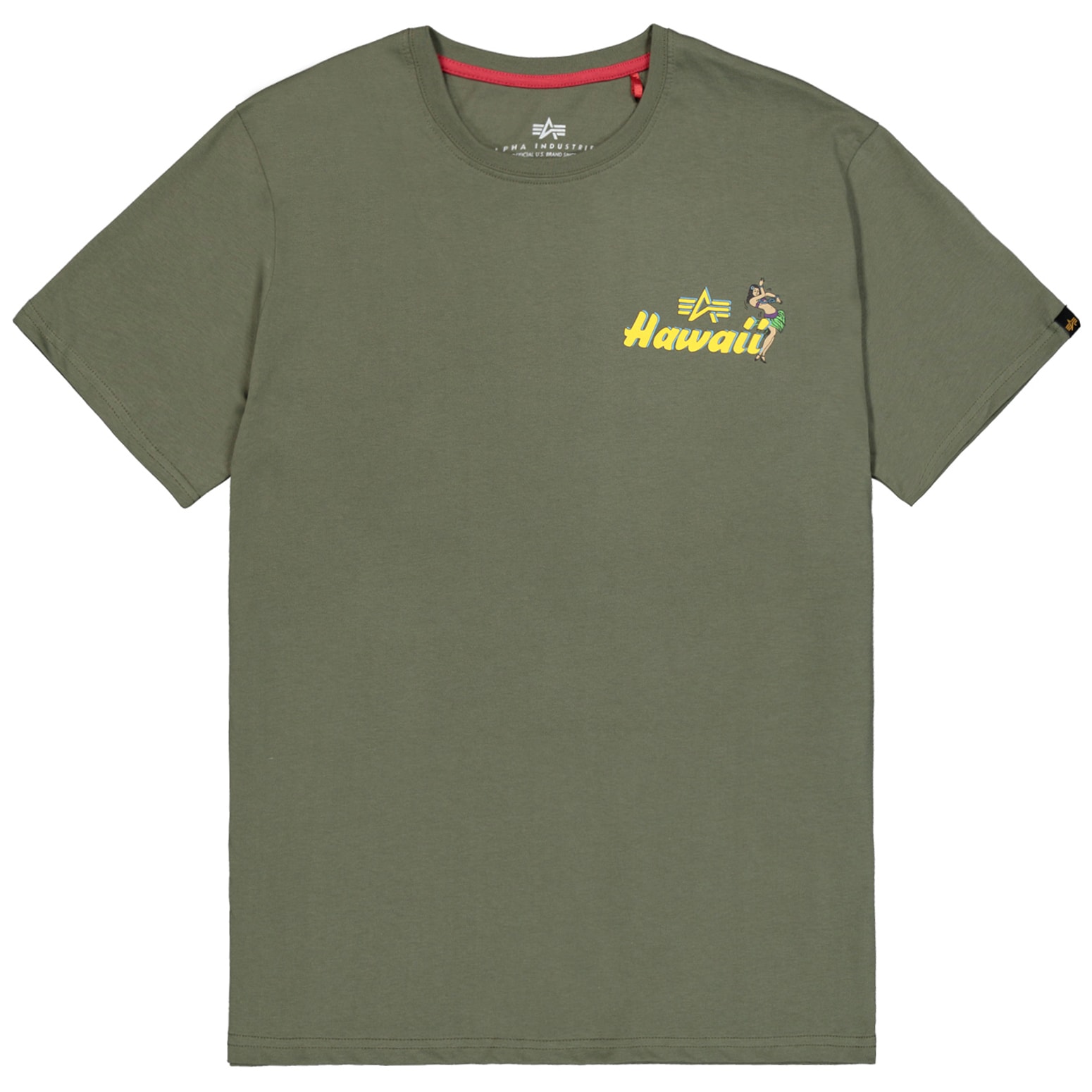 Alpha Industries - Pearl Harbor Back Print T-Shirt - Dark Olive