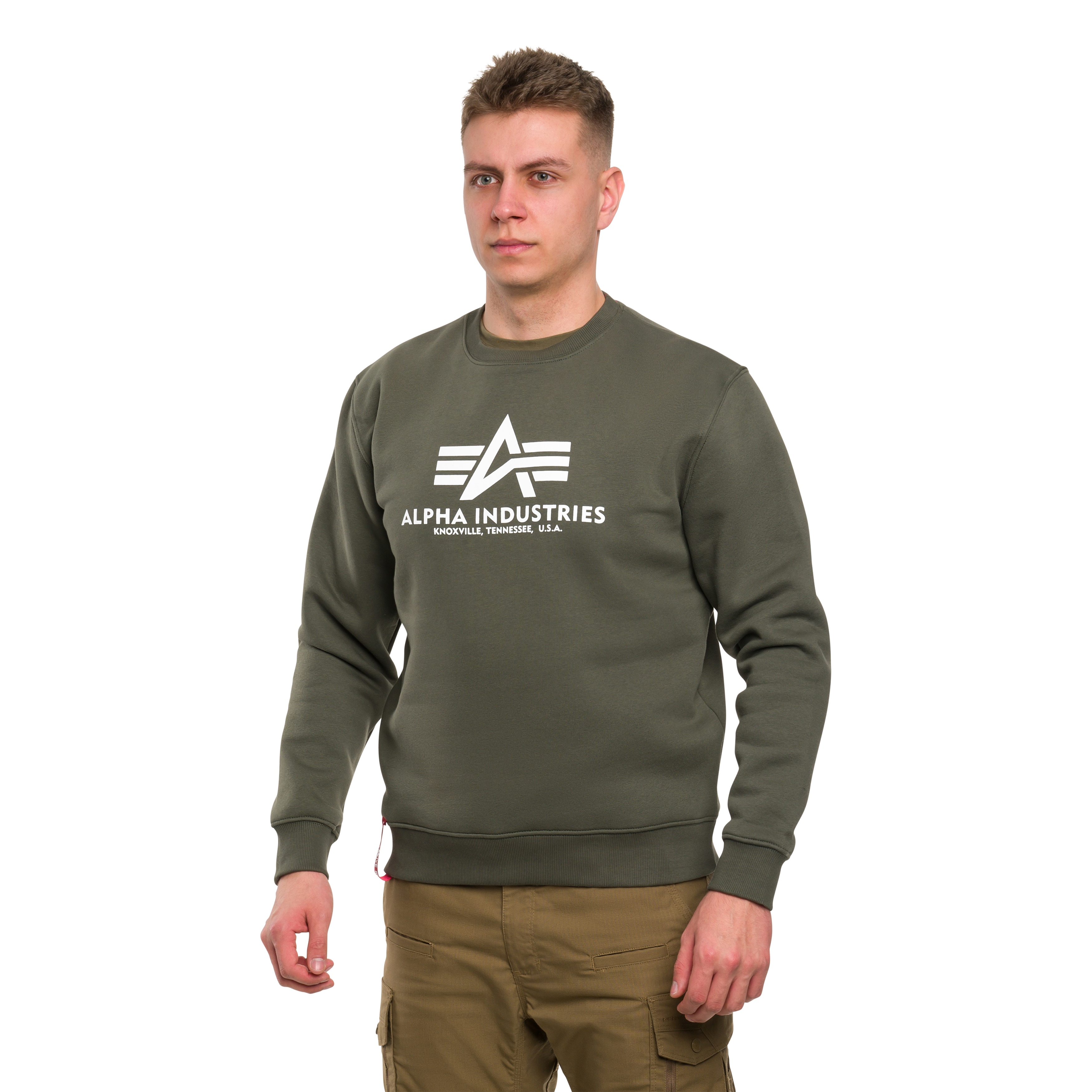 Alpha Industries - Basic Sweater - Sweatshirt - Dark Olive