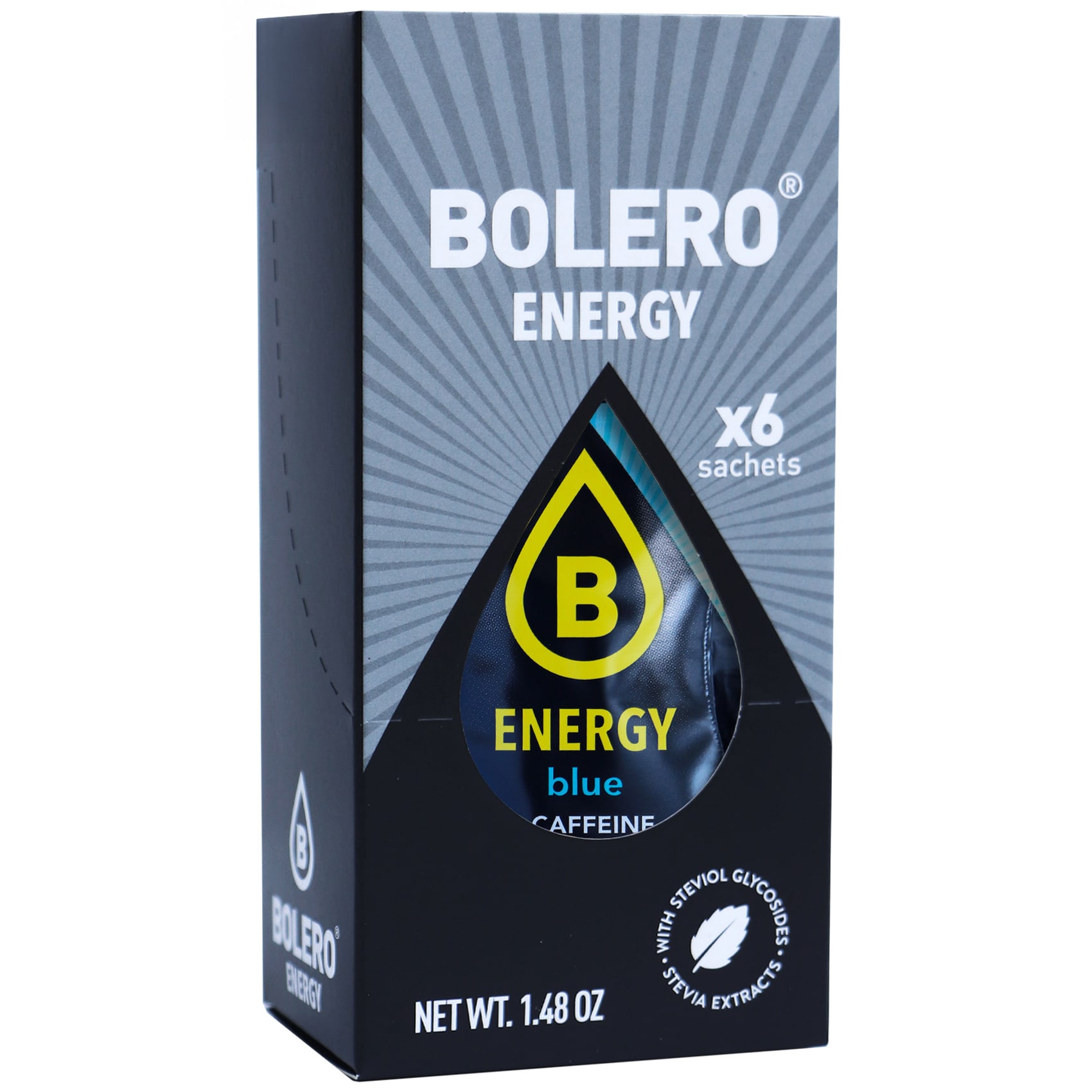 Bolero Energy - Blue Getränkepulver mit Stevia 7 g - 6 Stk.