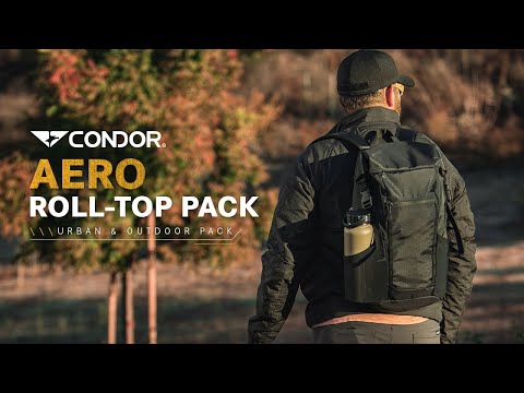 Condor - Aero Roll-Top Rucksack 25 l - Black