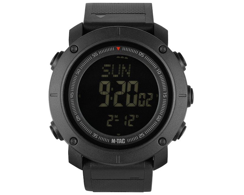 M-Tac Taktische Uhr mit Kompass 2095 Black