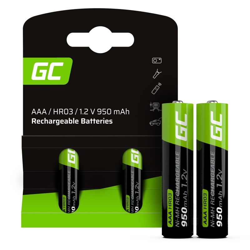 Green Cell - HR03/AAA 950 mAh Akku - 2 Stk.