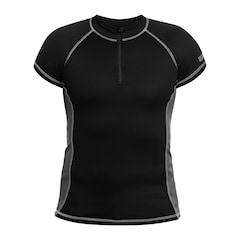 Highlander - Forces Protech Zip Neck Base Layer - Thermo-T-Shirt - Black/Grey