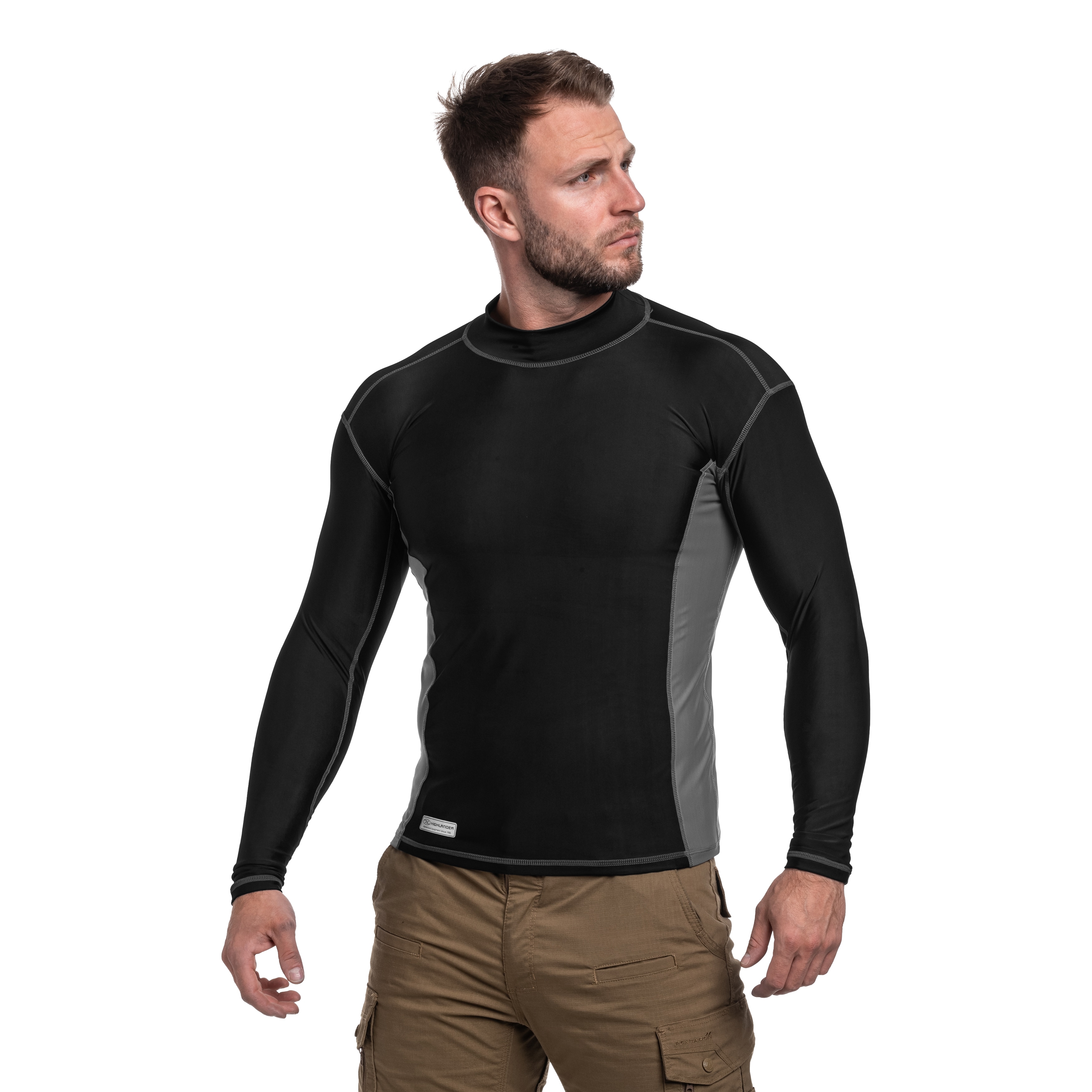 Highlander - Forces Pro Comp Long Sleeve - Thermoshirt langarm - Black/Grey