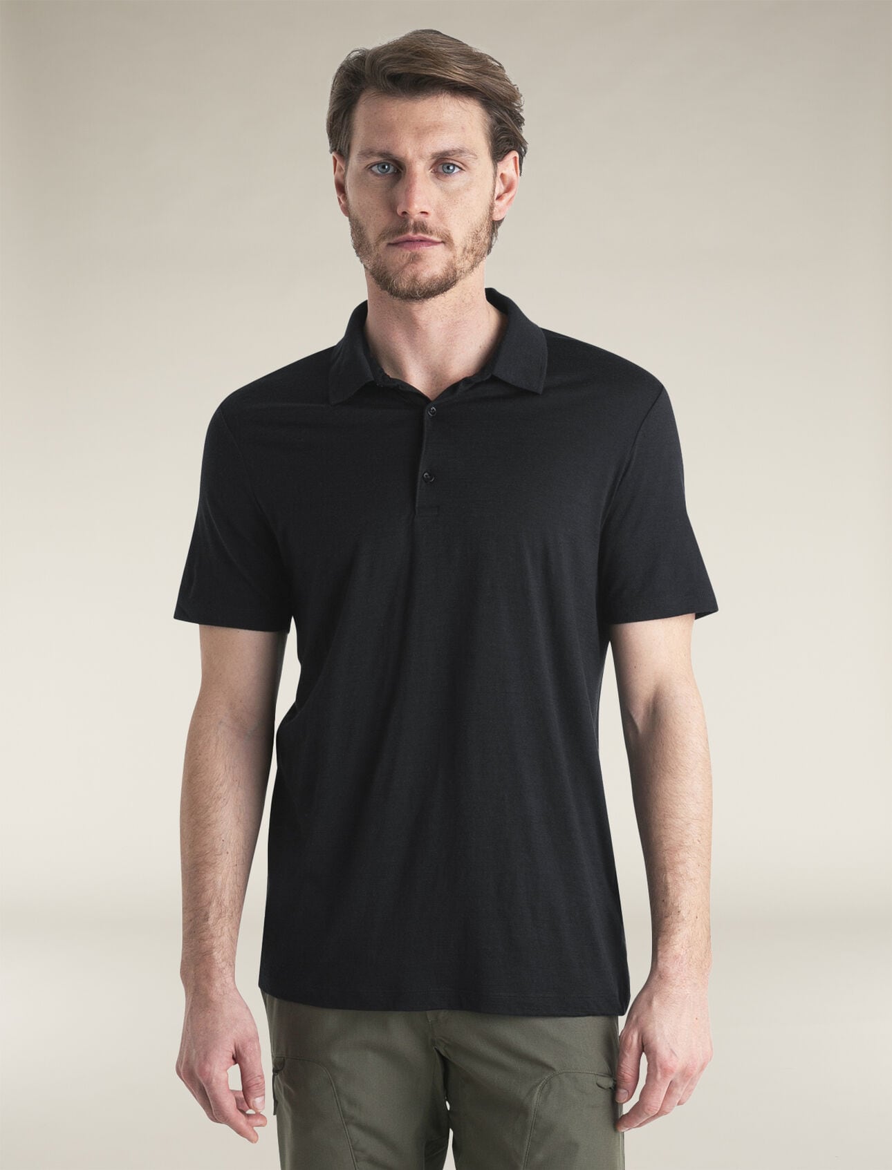 Icebreaker Merino - 150 Tech Lite Short Sleeve Polo T-Shirt - Black