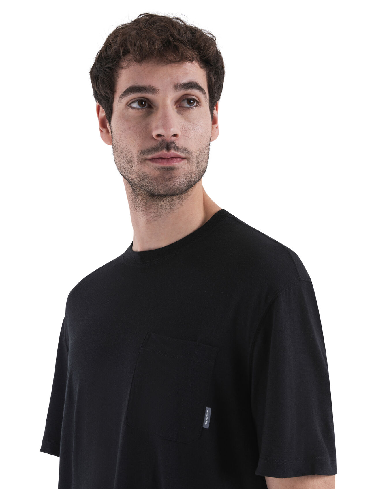Icebreaker Merino - 150 Tech Lite Short Sleeve Relaxed Pocket T-Shirt - Black