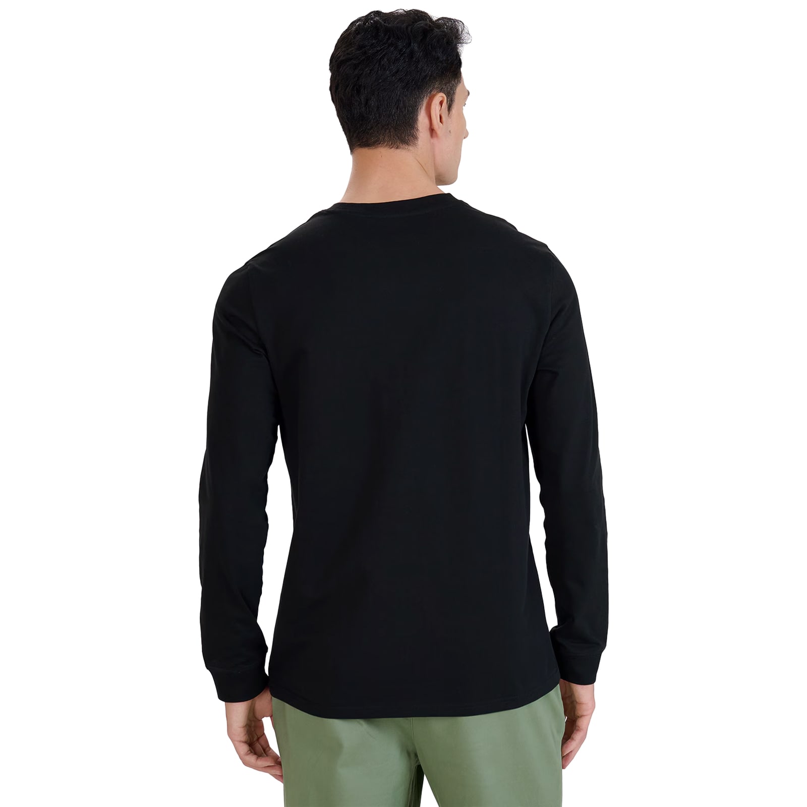 4F - Longsleeve Regular - Langarmshirts - Schwarz