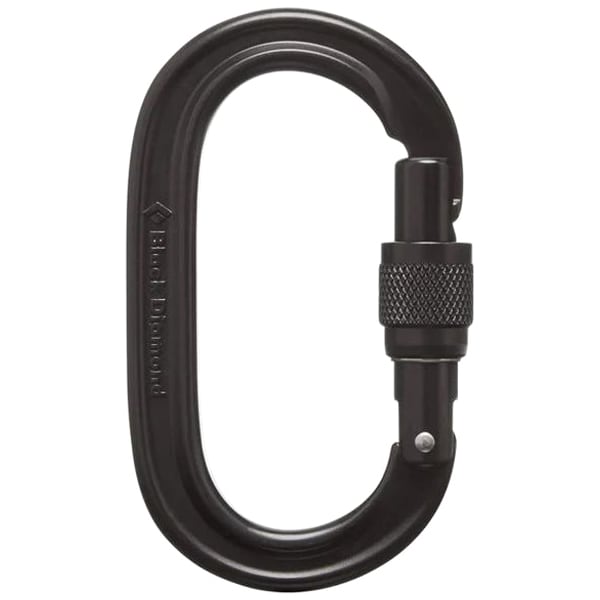 Black Diamond - Oval Keylock SCRWGT Karabiner - Black