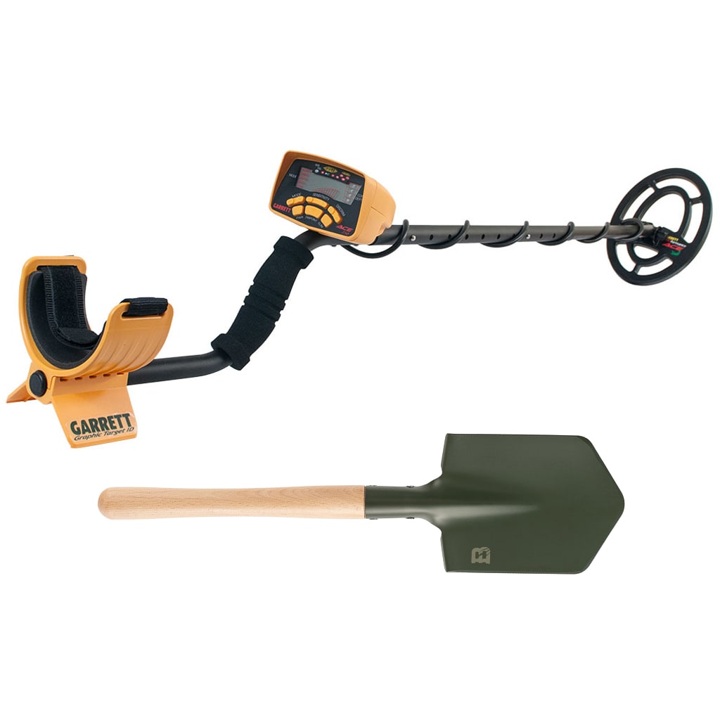 Garrett ACE 250 Metalldetektor + Badger Outdoor Forces Klappspaten - Set