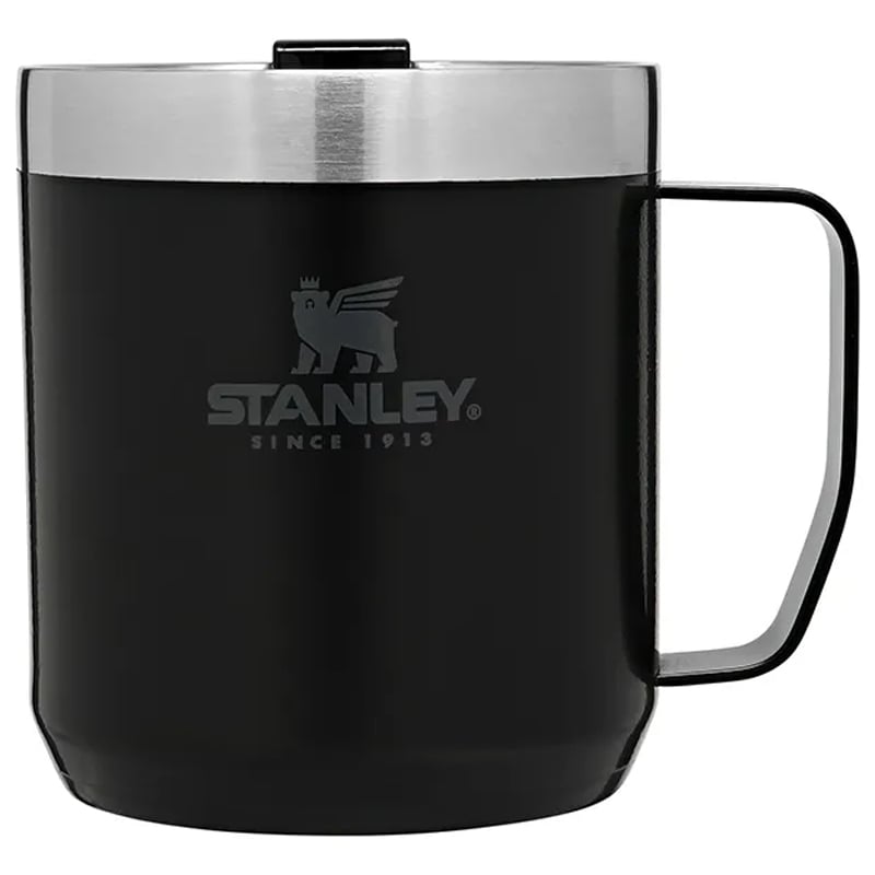 Stanley - Legendary Classic Camp Mug Thermobecher 350 ml - Matte Black Pebble