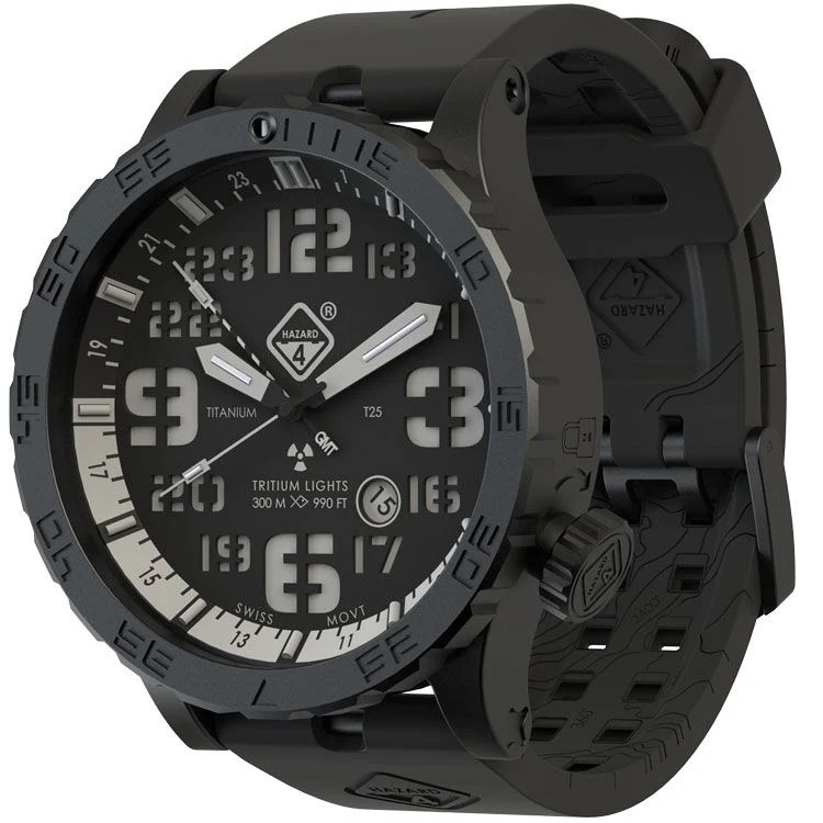 Hazard 4 - Heavy Water Diver Nightwatch GMT Armbanduhr - Black