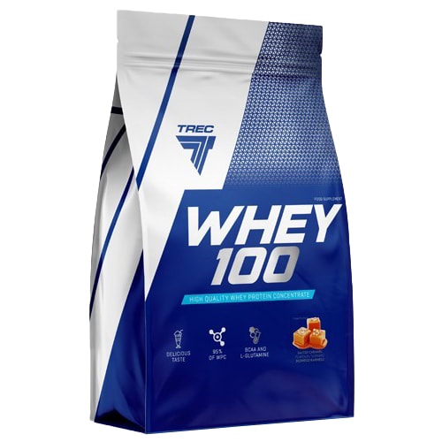 Trec - Whey 100 Proteinergänzung 900 g Gesalzenes Karamell - Nahrungsergänzungsmittel