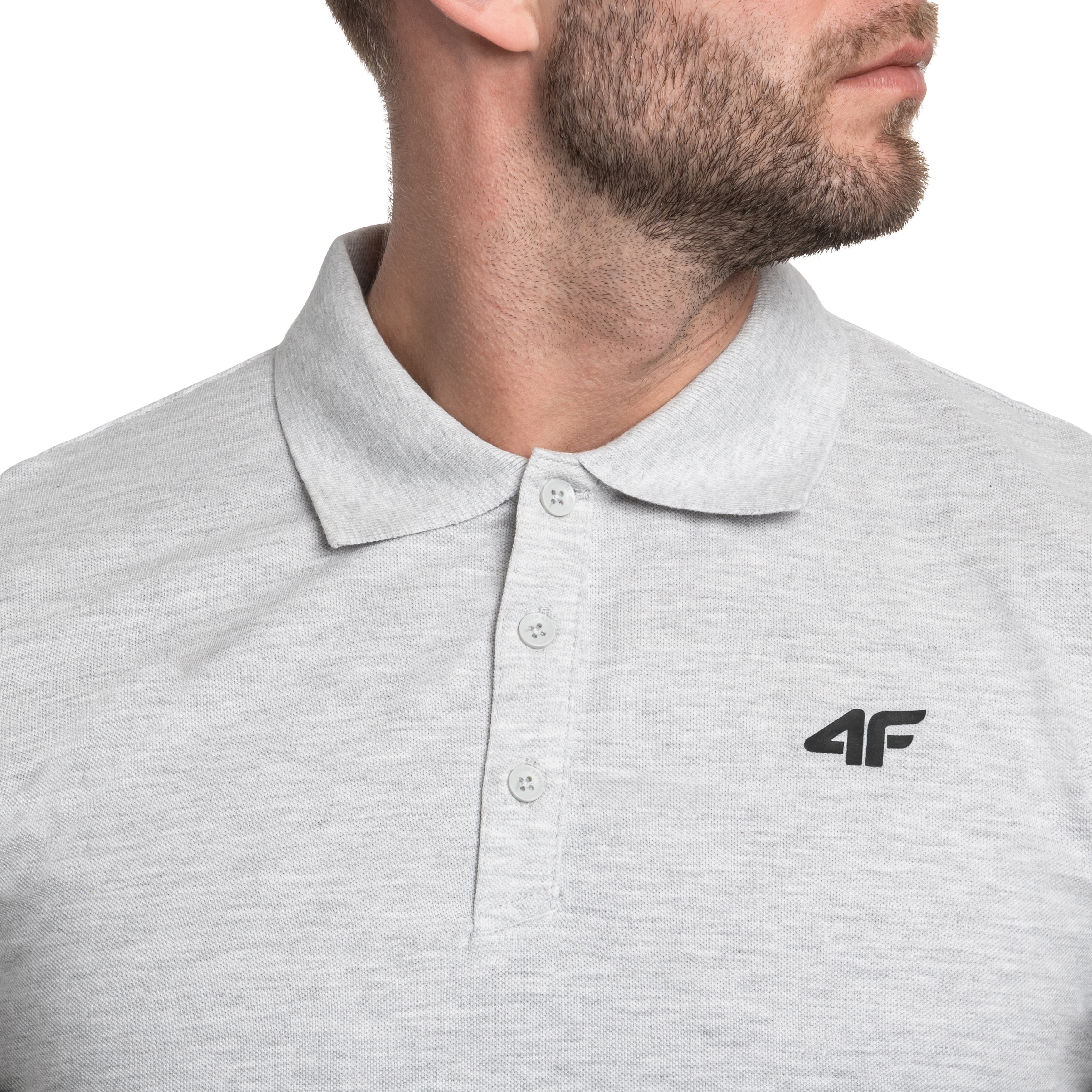 4F - M366 Poloshirt - Grau