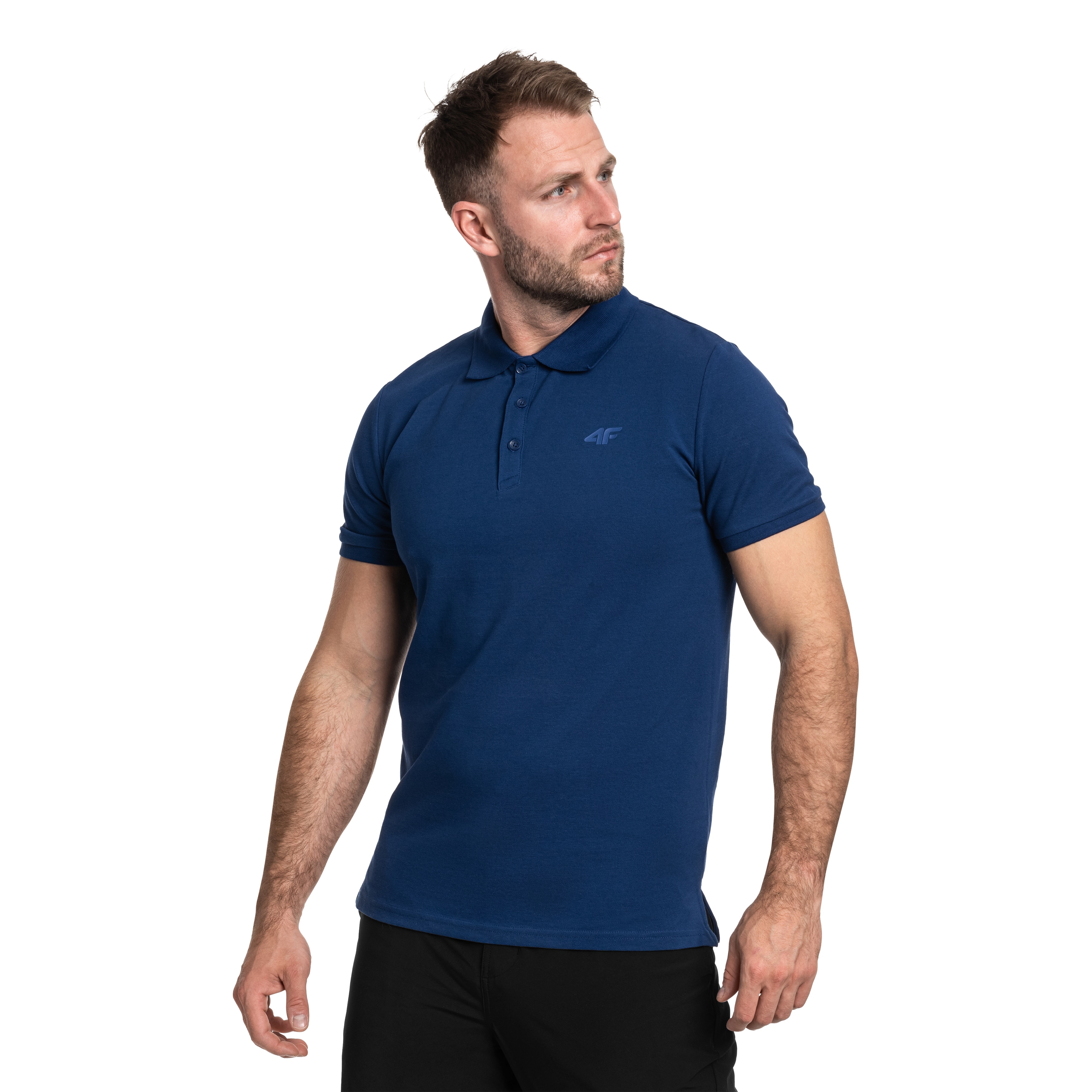 4F - M366 Poloshirt - Marineblau