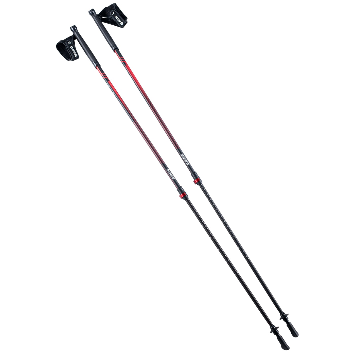 Hi-Tec - Eclipsis Nordic Walking Stöcke - Black/Red