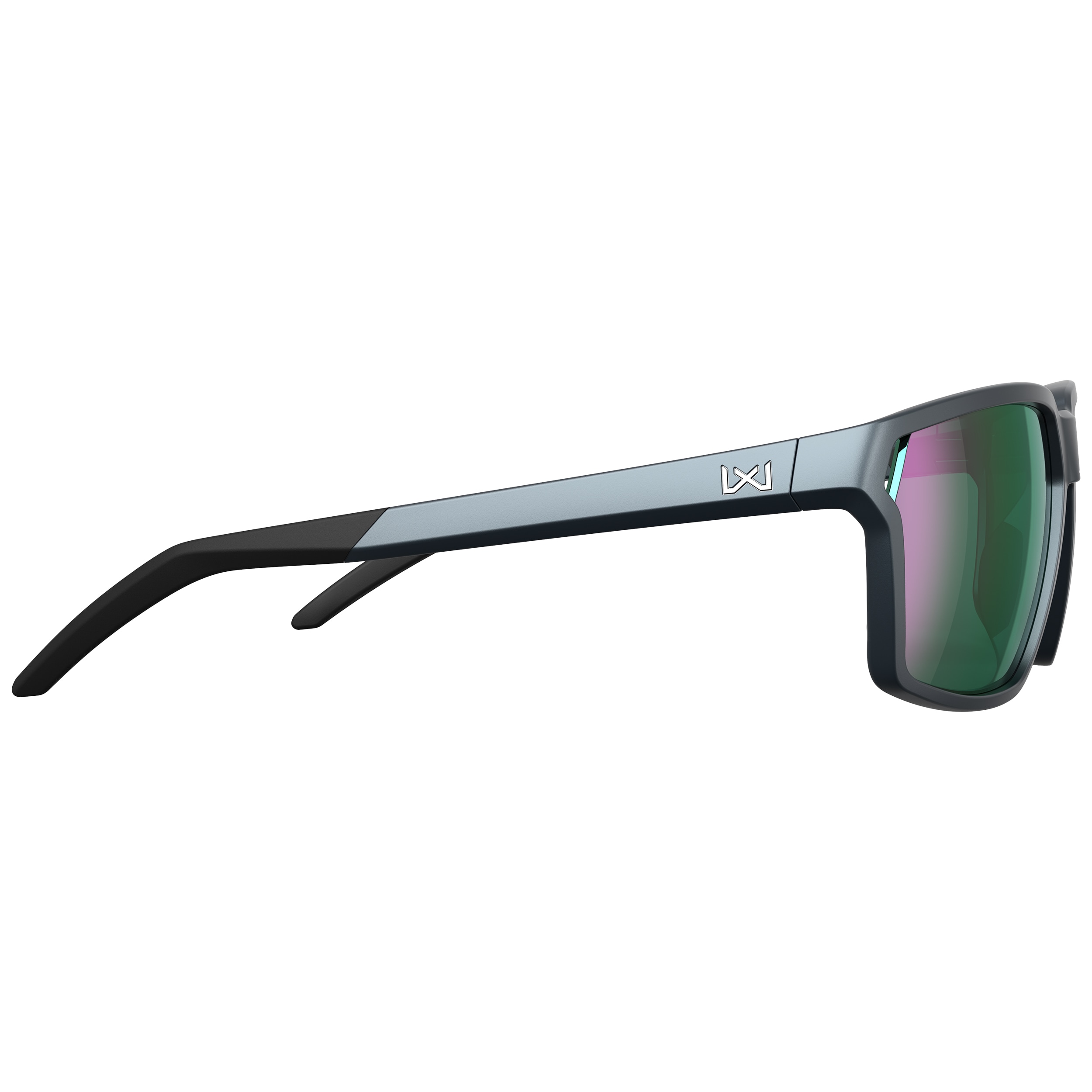 Wiley X - Sierra Polarized Matte Graphite Frame Taktische Schutzbrille - Green Mirror