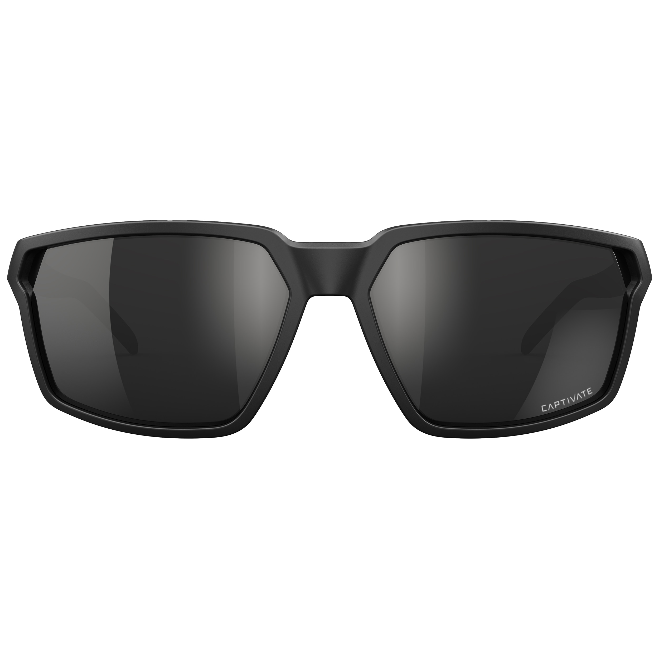 Wiley X - Sierra Polarized Matte Black Frame Taktische Schutzbrille - Black Mirror