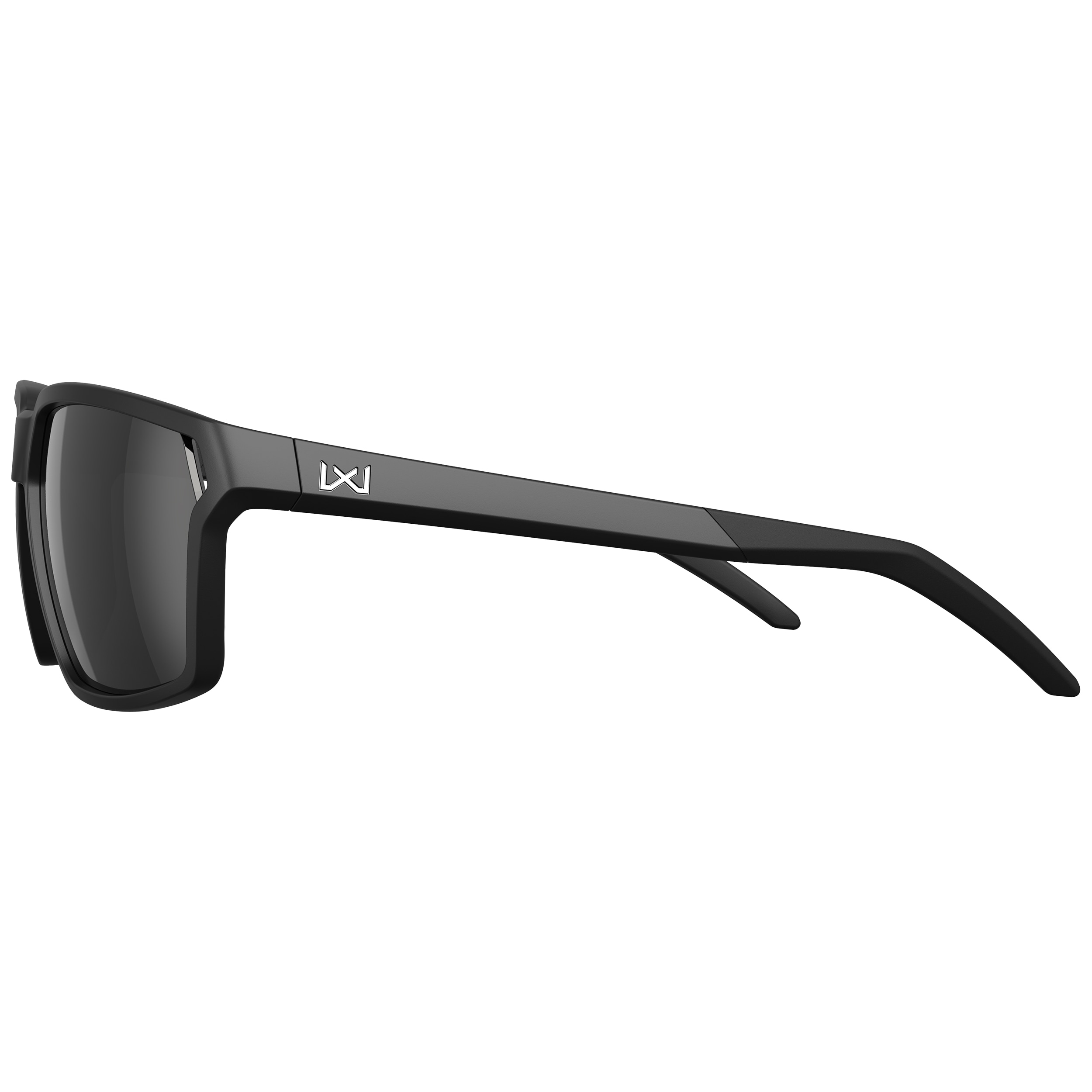 Wiley X - Sierra Polarized Matte Black Frame Taktische Schutzbrille - Black Mirror