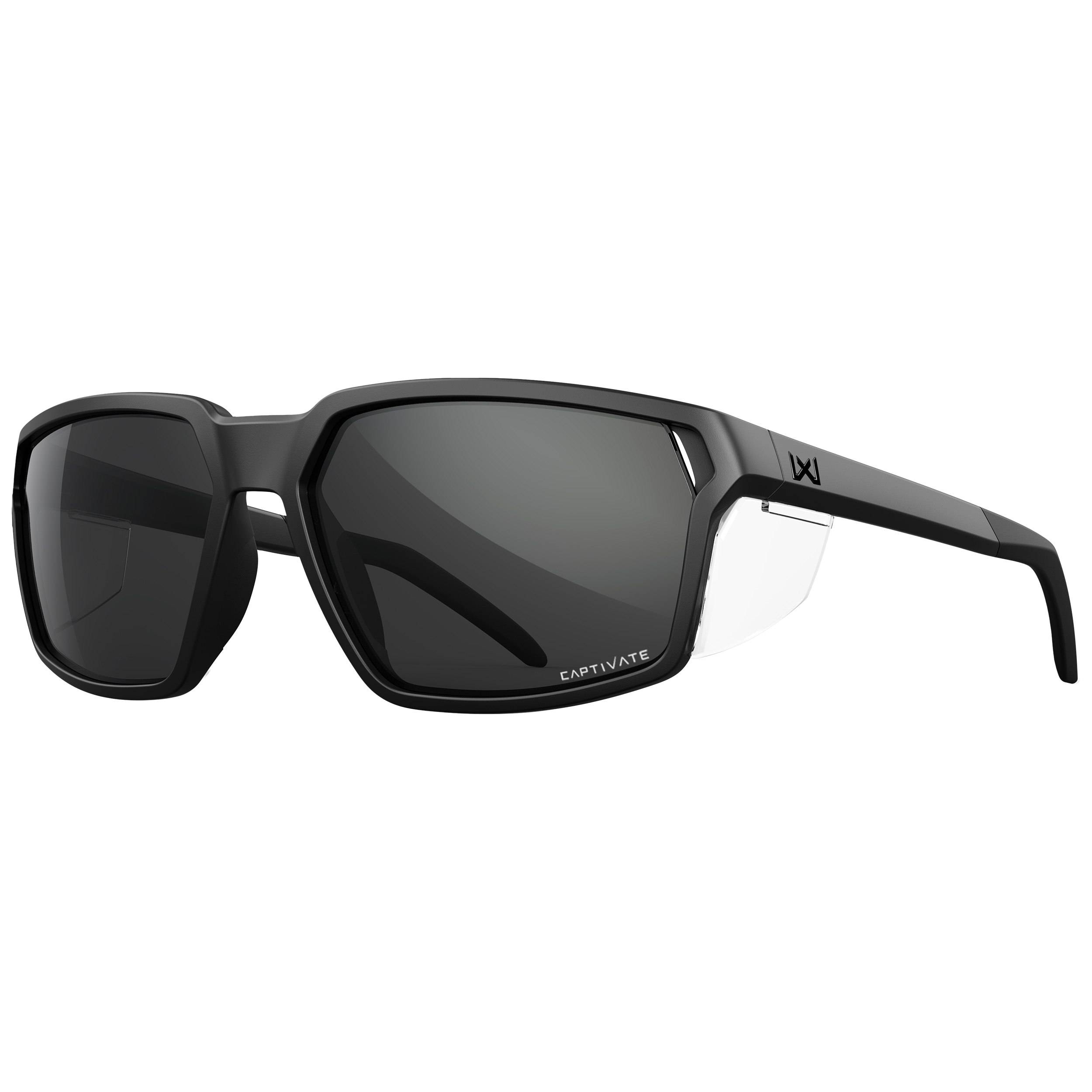 Wiley X - Sierra Black Ops Clear/Smoke Taktische Schutzbrille - Matte Black