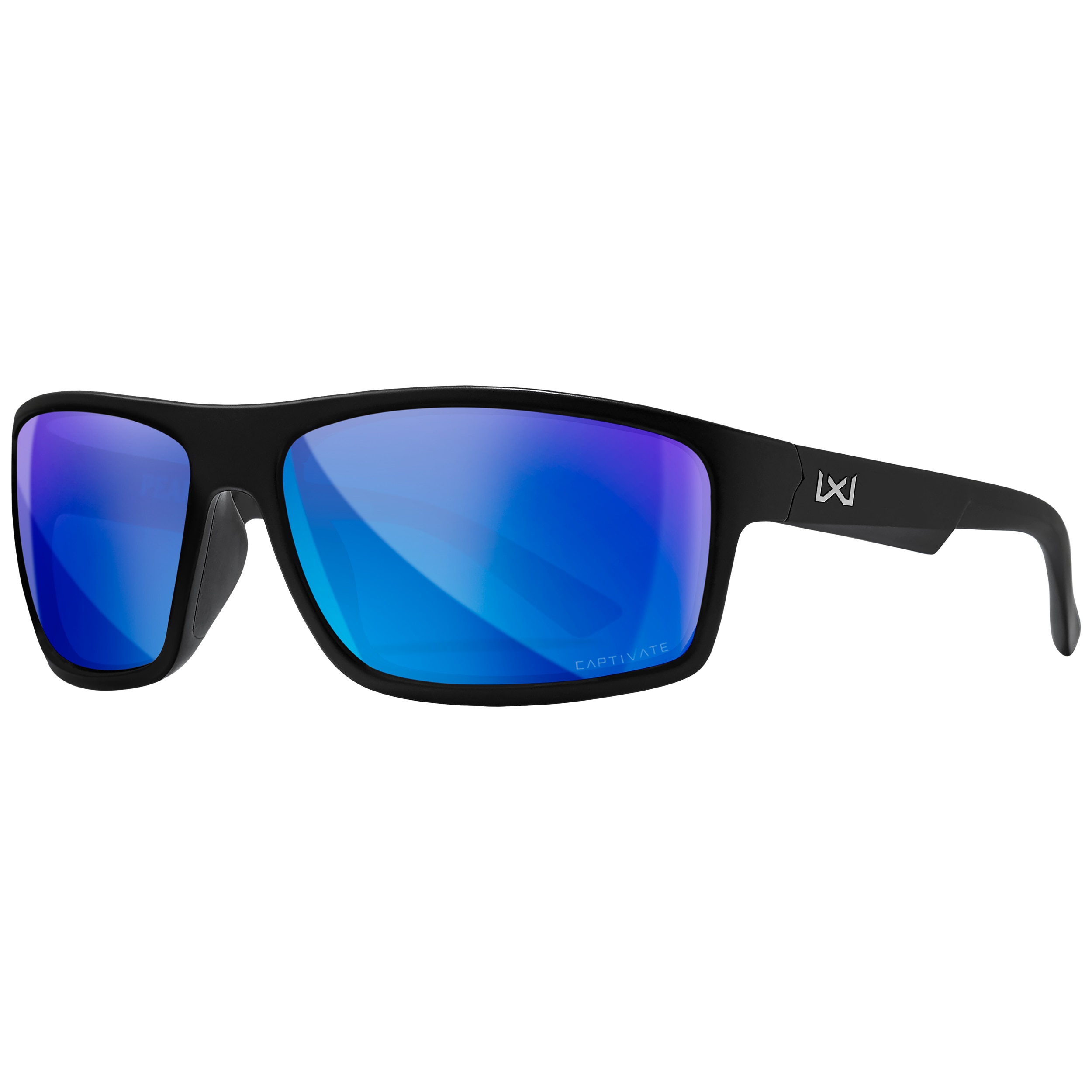 Wiley X - Peak XL Brille - Captivate Polarized Blue Mirror/Matte Black