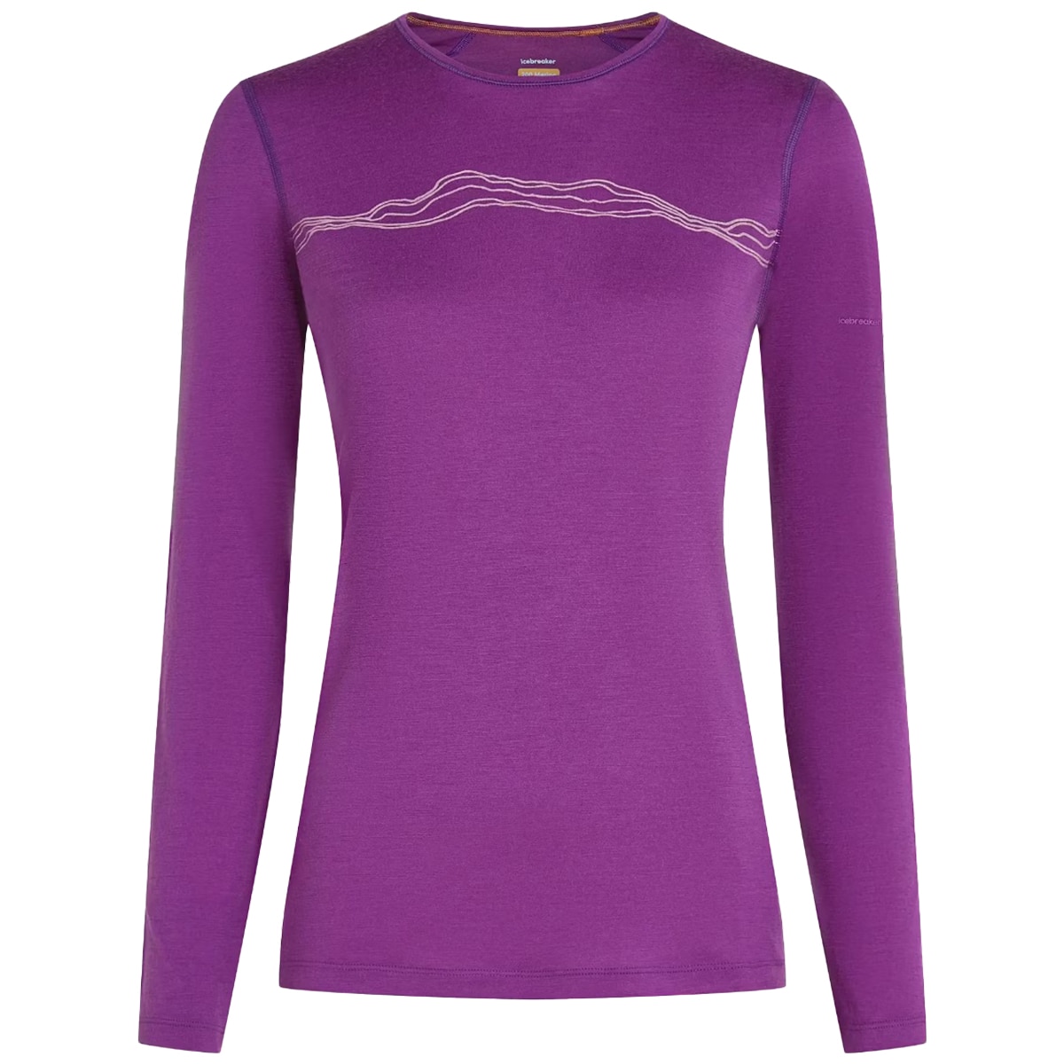 Icebreaker - Merino 200 Oasis Long Sleeve Crewe Mountain Pulse Thermal - Thermo T-Shirt für Damen - Passion