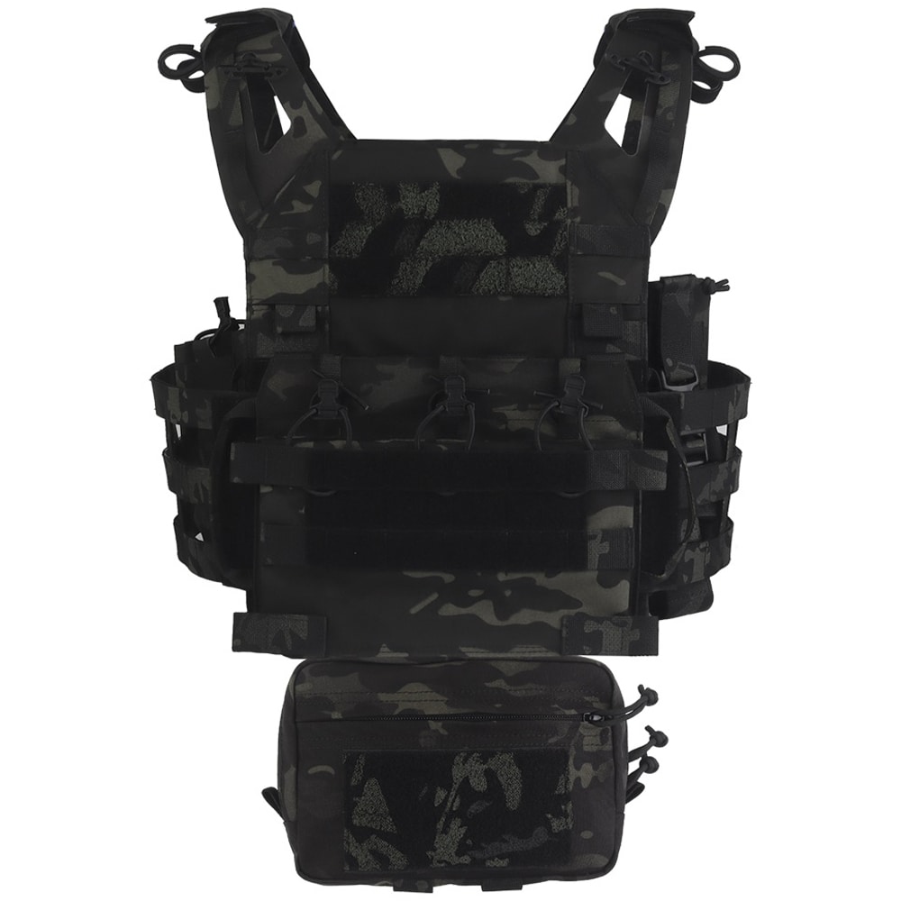 Wosport - VE-106 Plate Carrier - Taktische Weste - MultiCam Black