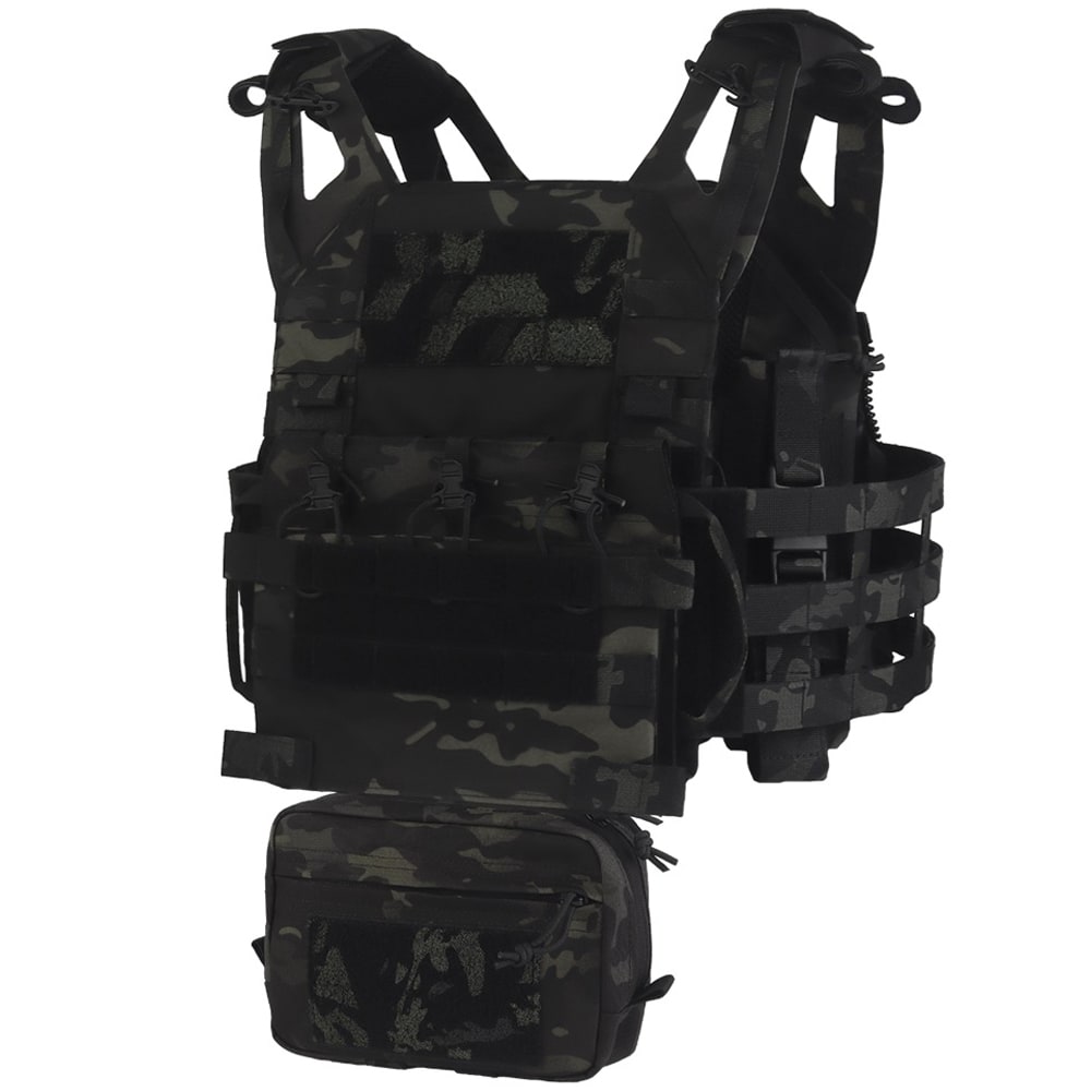 Wosport - VE-106 Plate Carrier - Taktische Weste - MultiCam Black