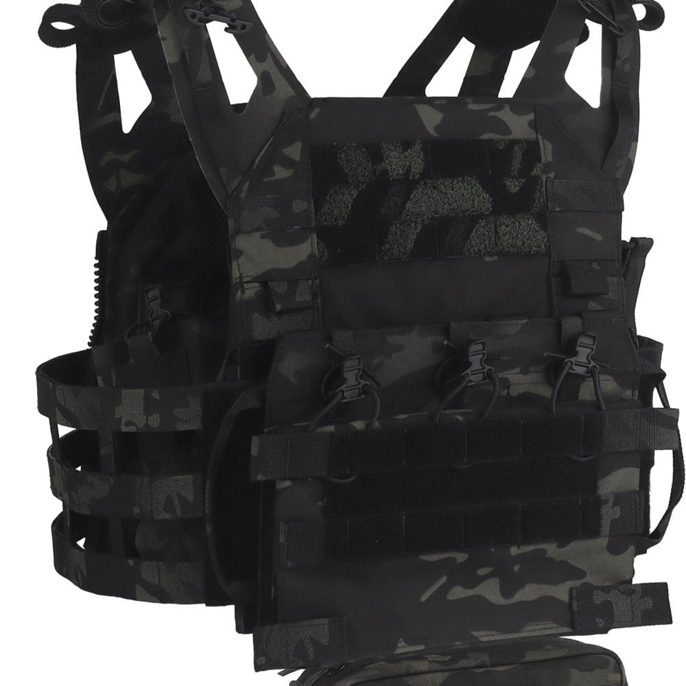 Wosport - VE-106 Plate Carrier - Taktische Weste - MultiCam Black