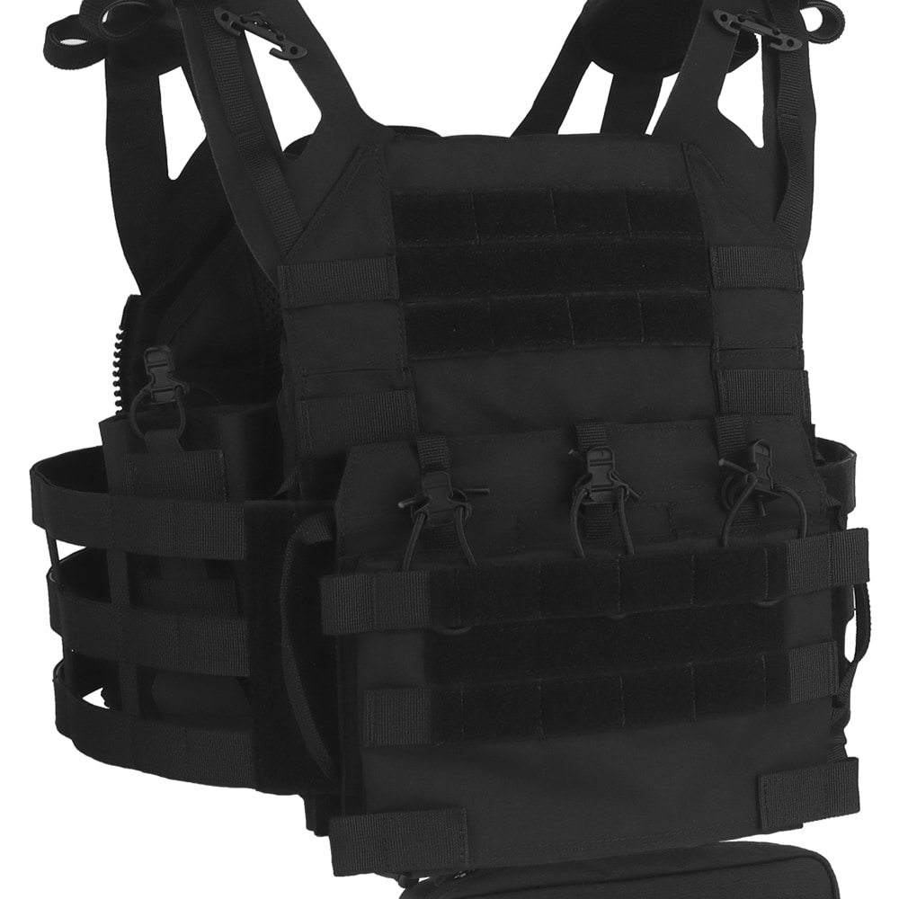 Wosport - VE-106 Plate Carrier - Taktische Weste - Black