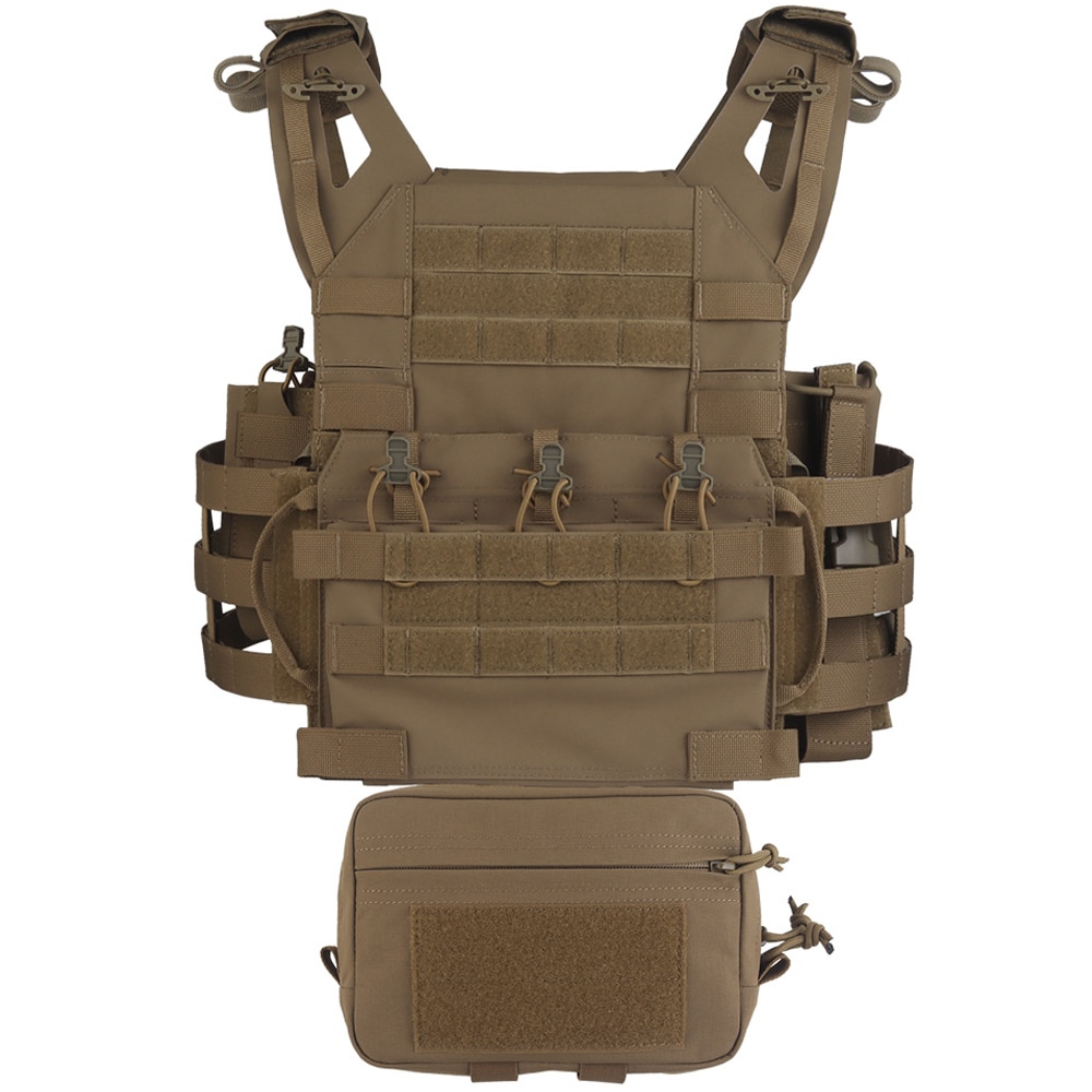 Wosport - VE-106 Plate Carrier - Taktische Weste - Coyote Brown