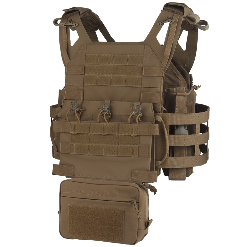 Wosport - VE-106 Plate Carrier - Taktische Weste - Coyote Brown