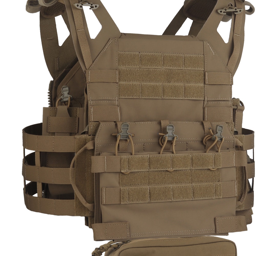 Wosport - VE-106 Plate Carrier - Taktische Weste - Coyote Brown