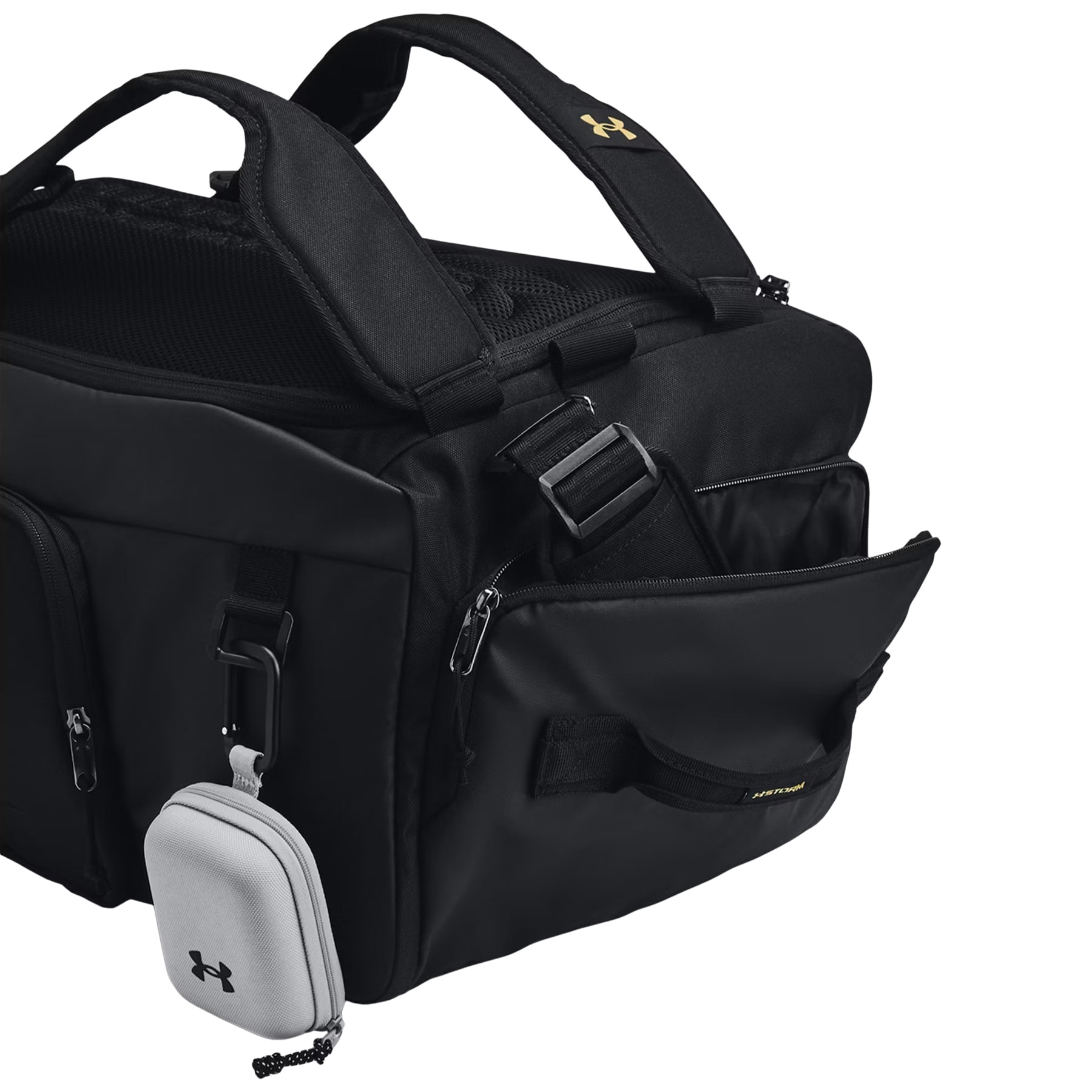Under Armour - Duo BP Duffle S Tasche 50 l - Black / Metallic Gold