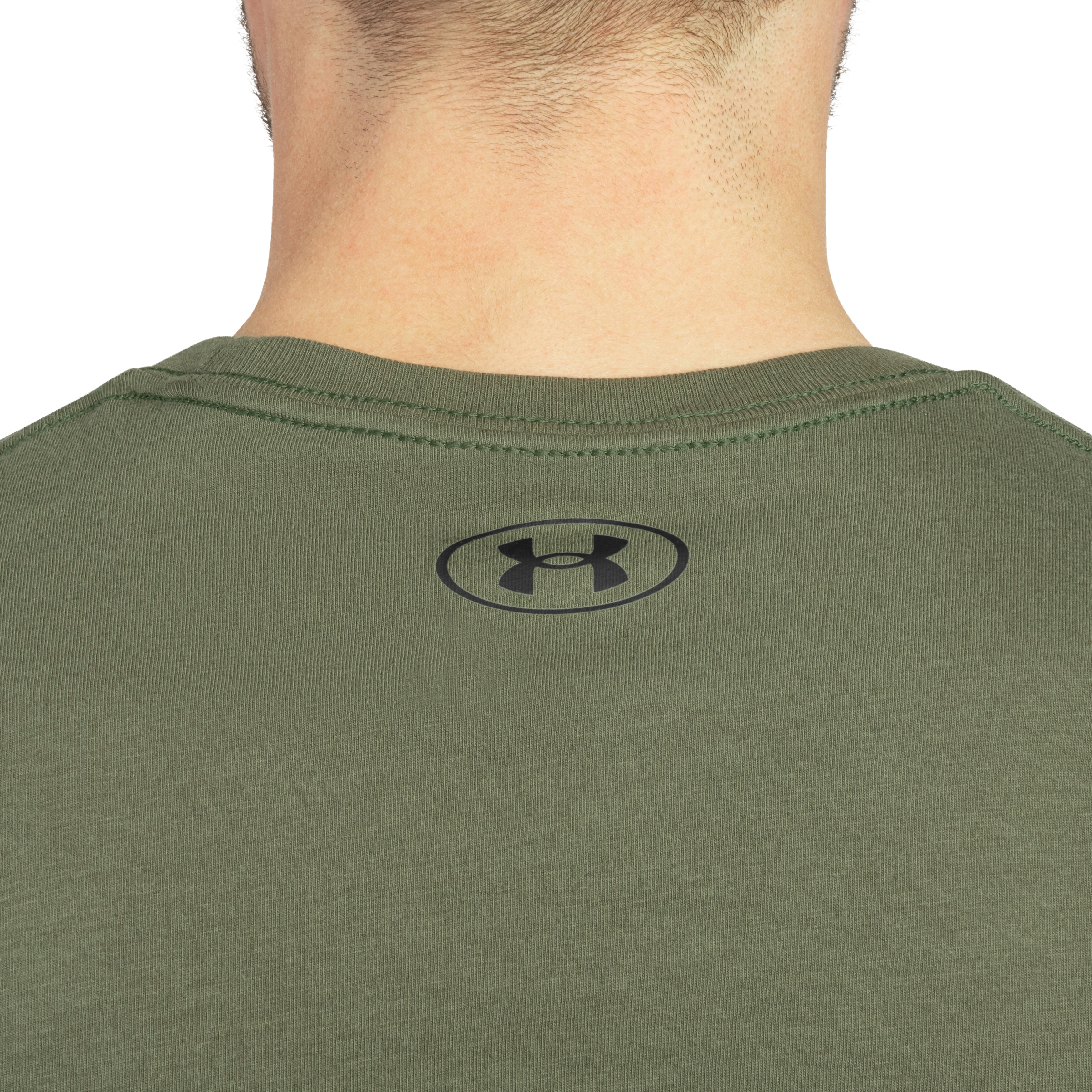 Under Armour - Left Chest Logo T-Shirt - Marine OD Green/Black