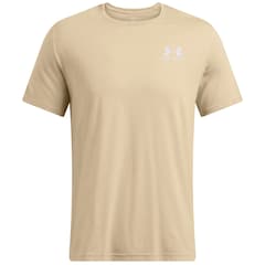 Under Armour - Left Chest Logo T-Shirt - City Khaki/White