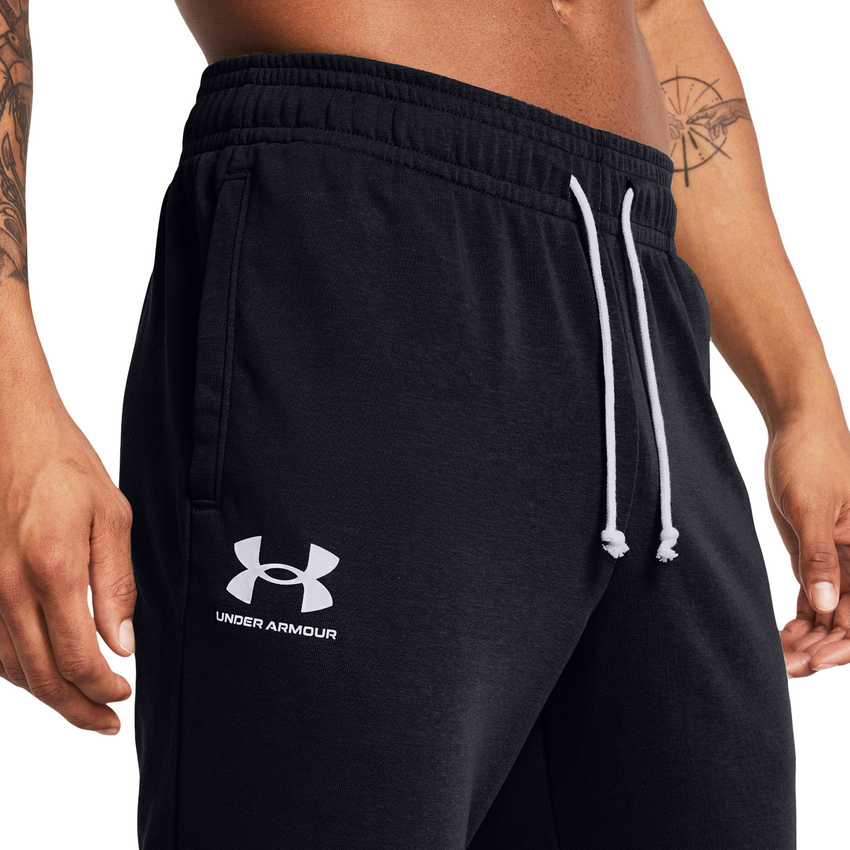 Under Armour - Rival Terry Jogger Hose - Black/Onyx White