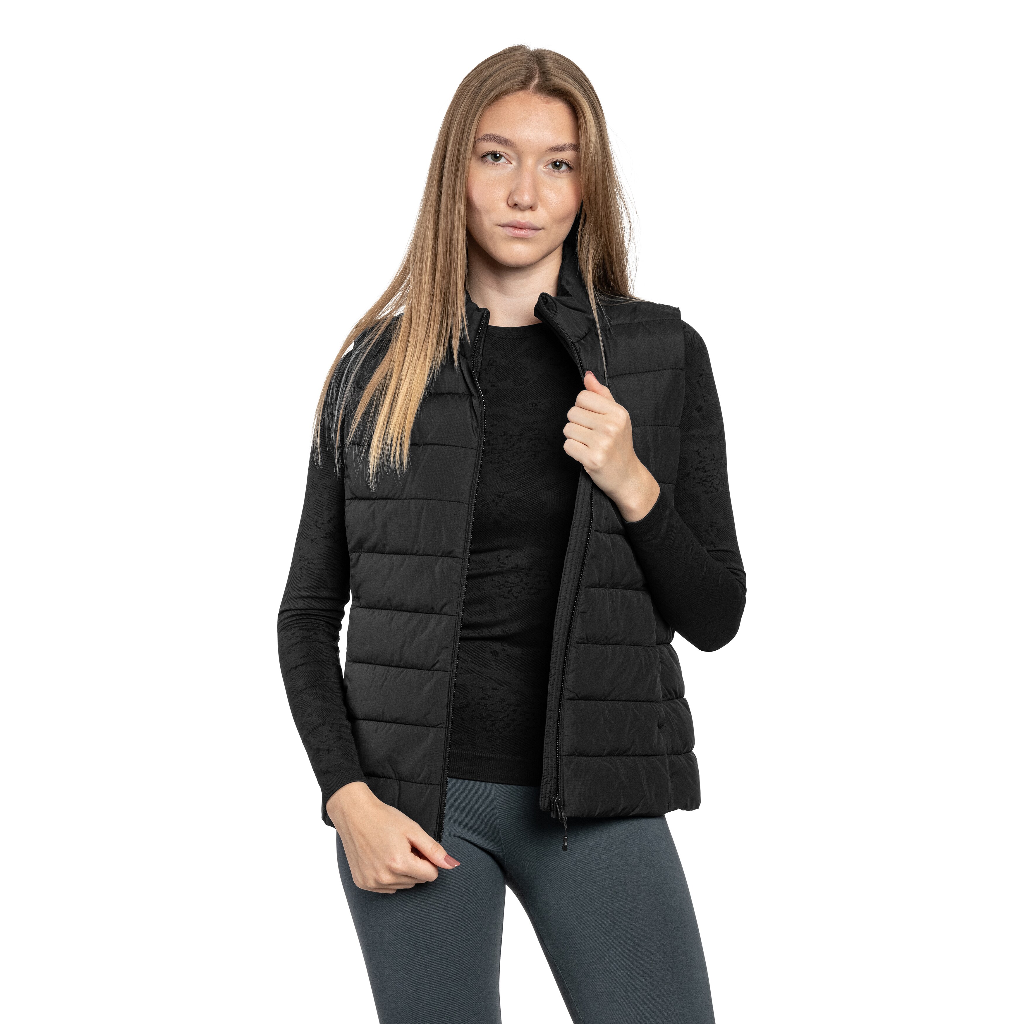 4F - F181 Damenweste - Schwarz