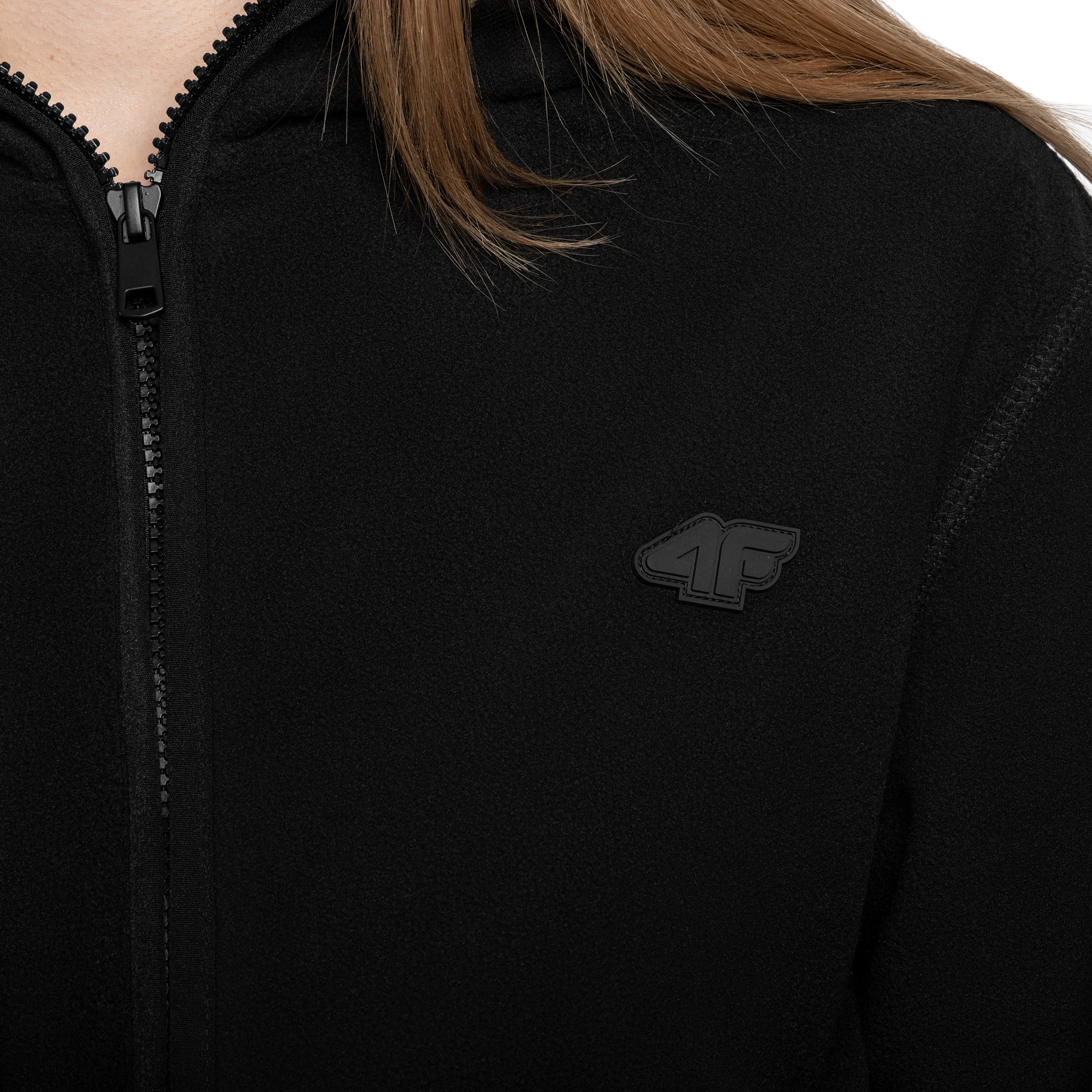 4F - F315 Damen Fleecejacke - Schwarz