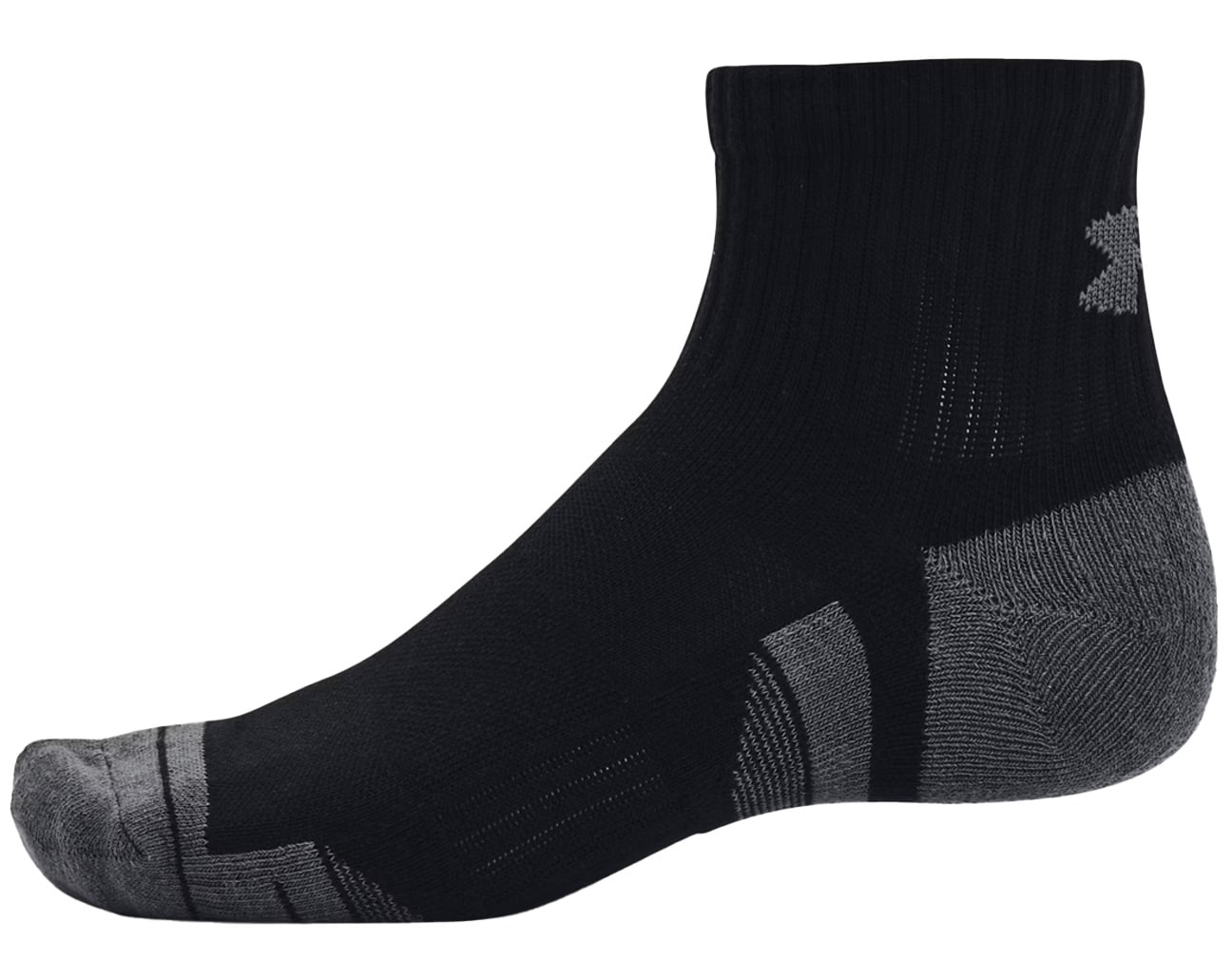 Under Armour - Performance Cotton Quarter Black/Pitch Gray Socken - 3 Paar