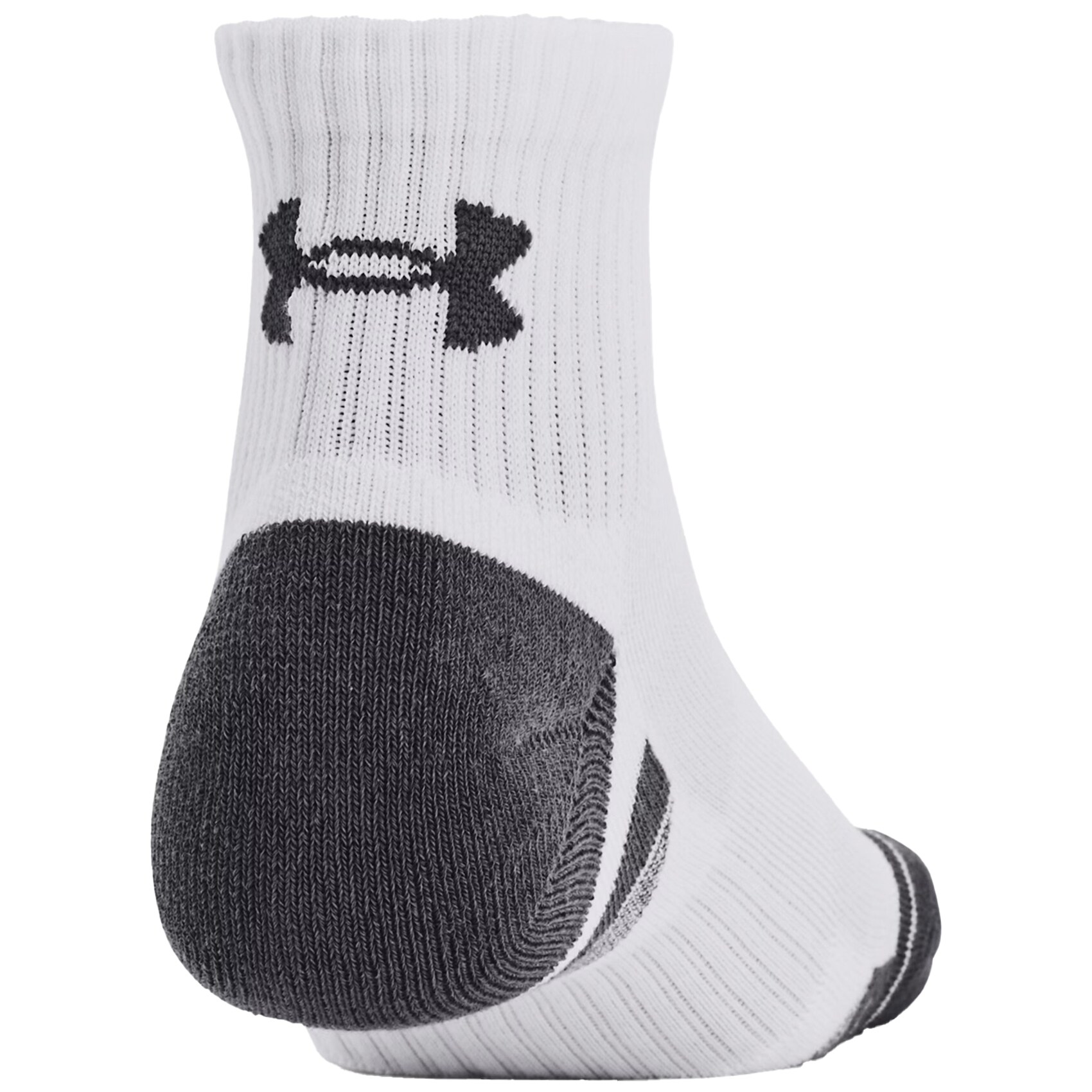 Under Armour - Performance Cotton Quarter White/Pitch Gray Socken - 3 Paar