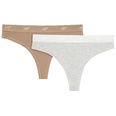 4F - F03191S Multicolour Damen-Tanga - 2 Stk.
