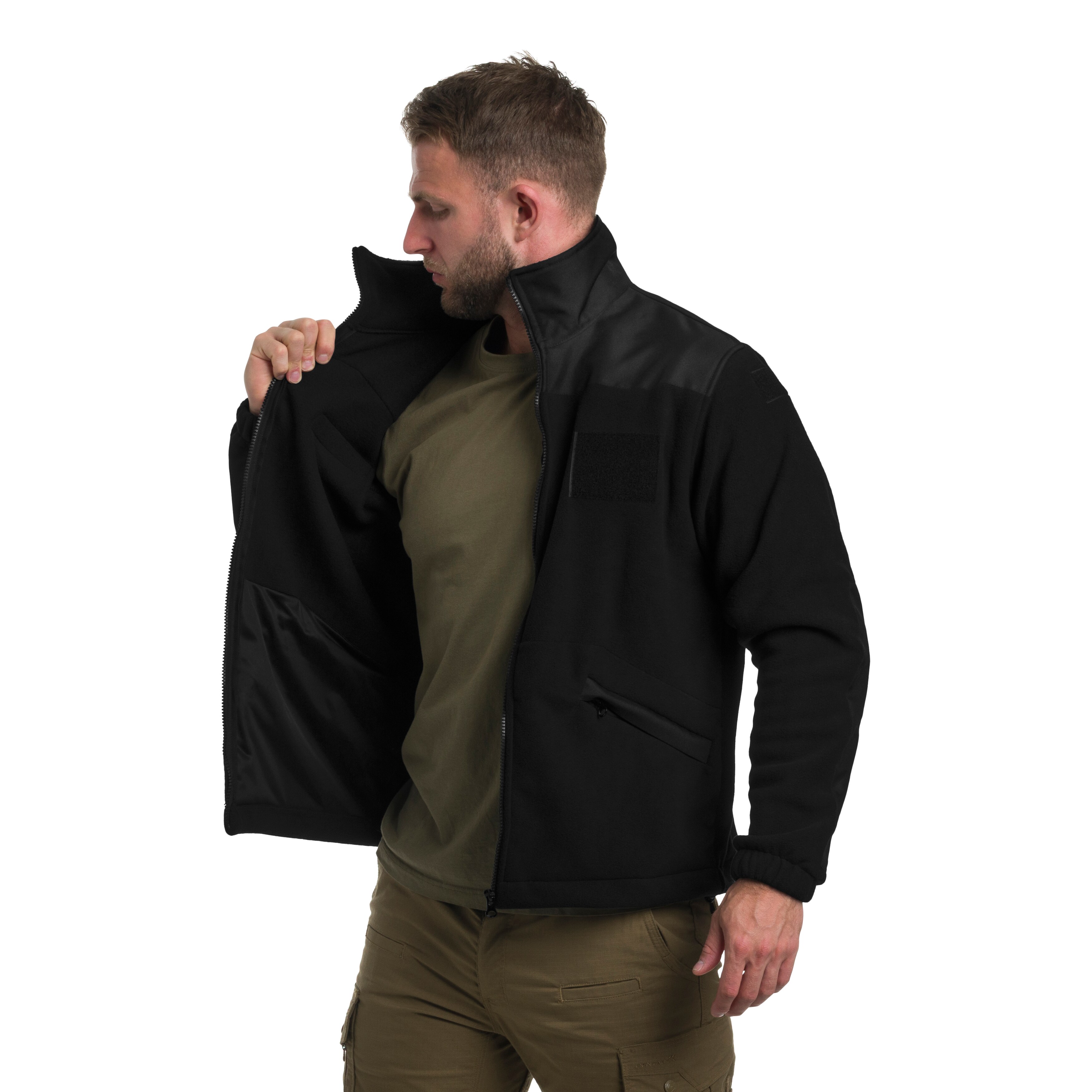 Maxtex - Standard Fleecejacke - Schwarz/Schwarz