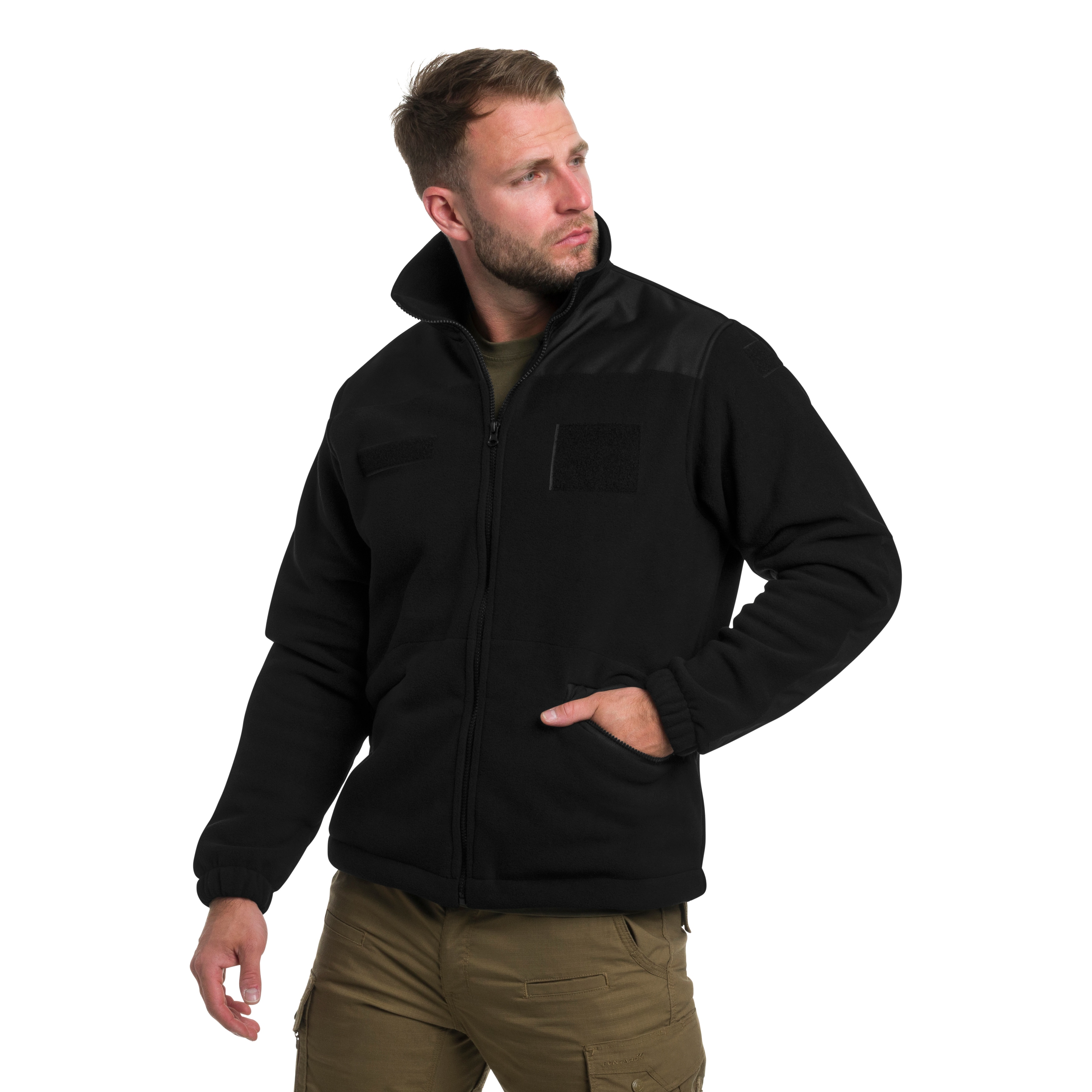 Maxtex - Standard Fleecejacke - Schwarz/Schwarz