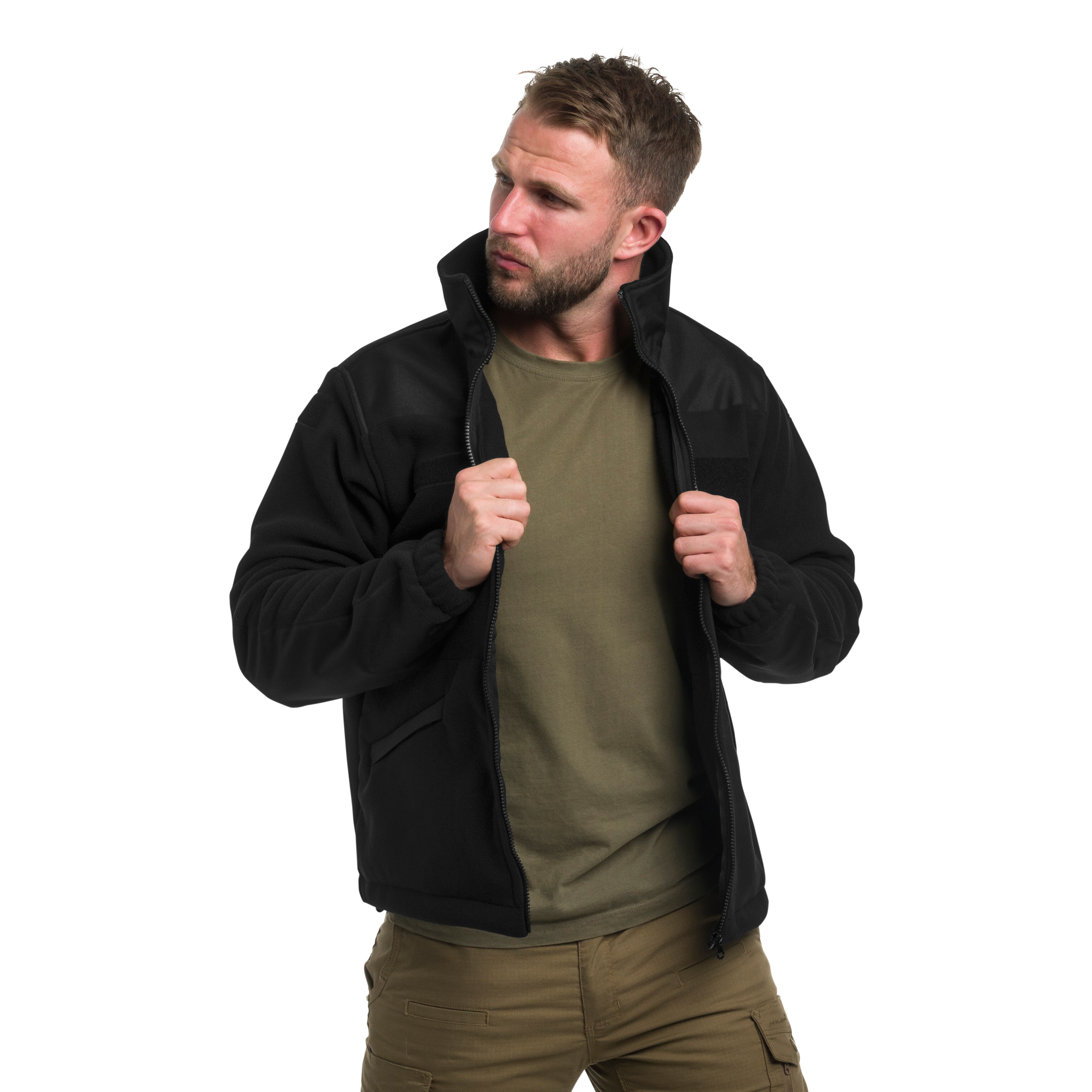 Maxtex - Standard Fleecejacke - Schwarz/Schwarz