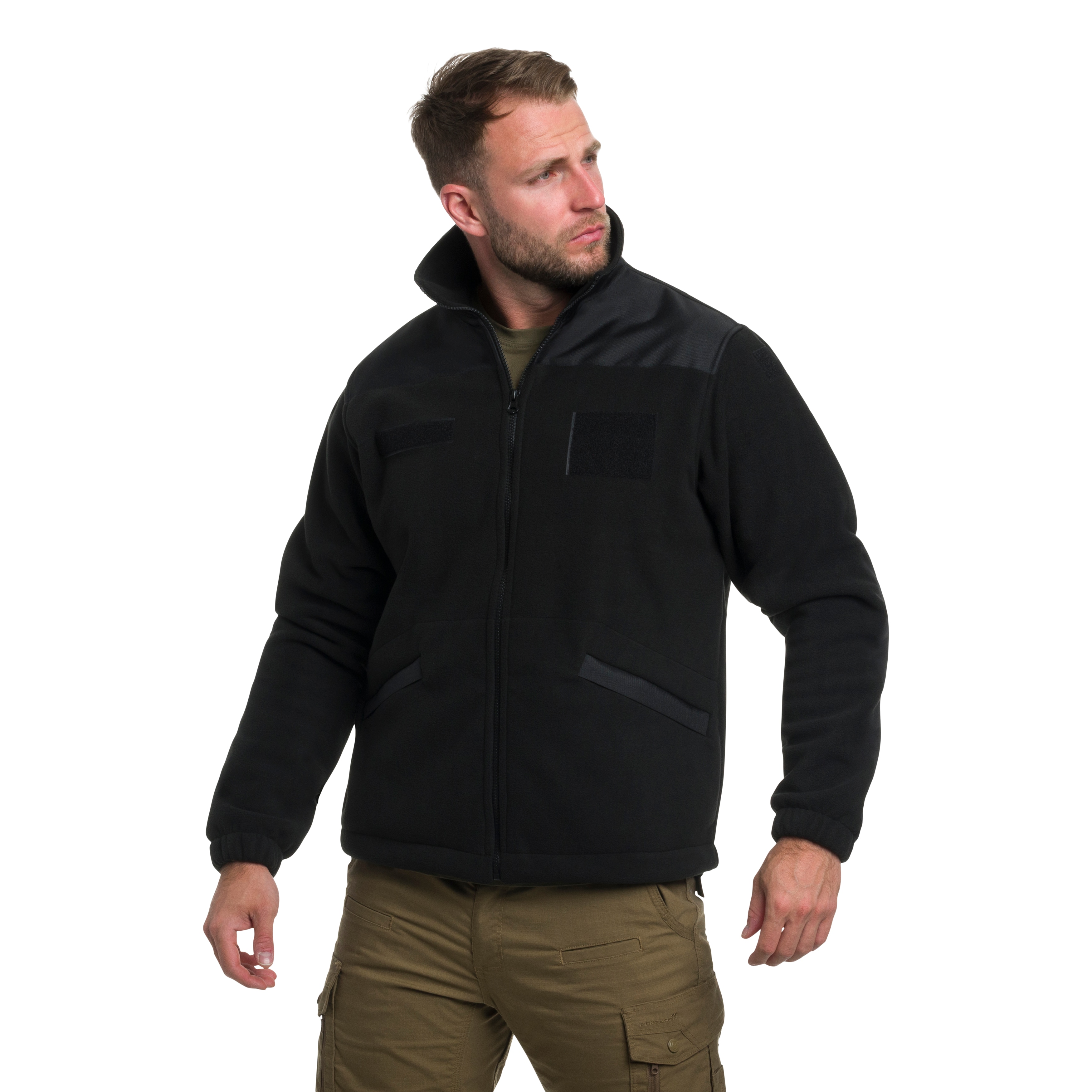 Maxtex - Standard Fleecejacke - Schwarz/Schwarz