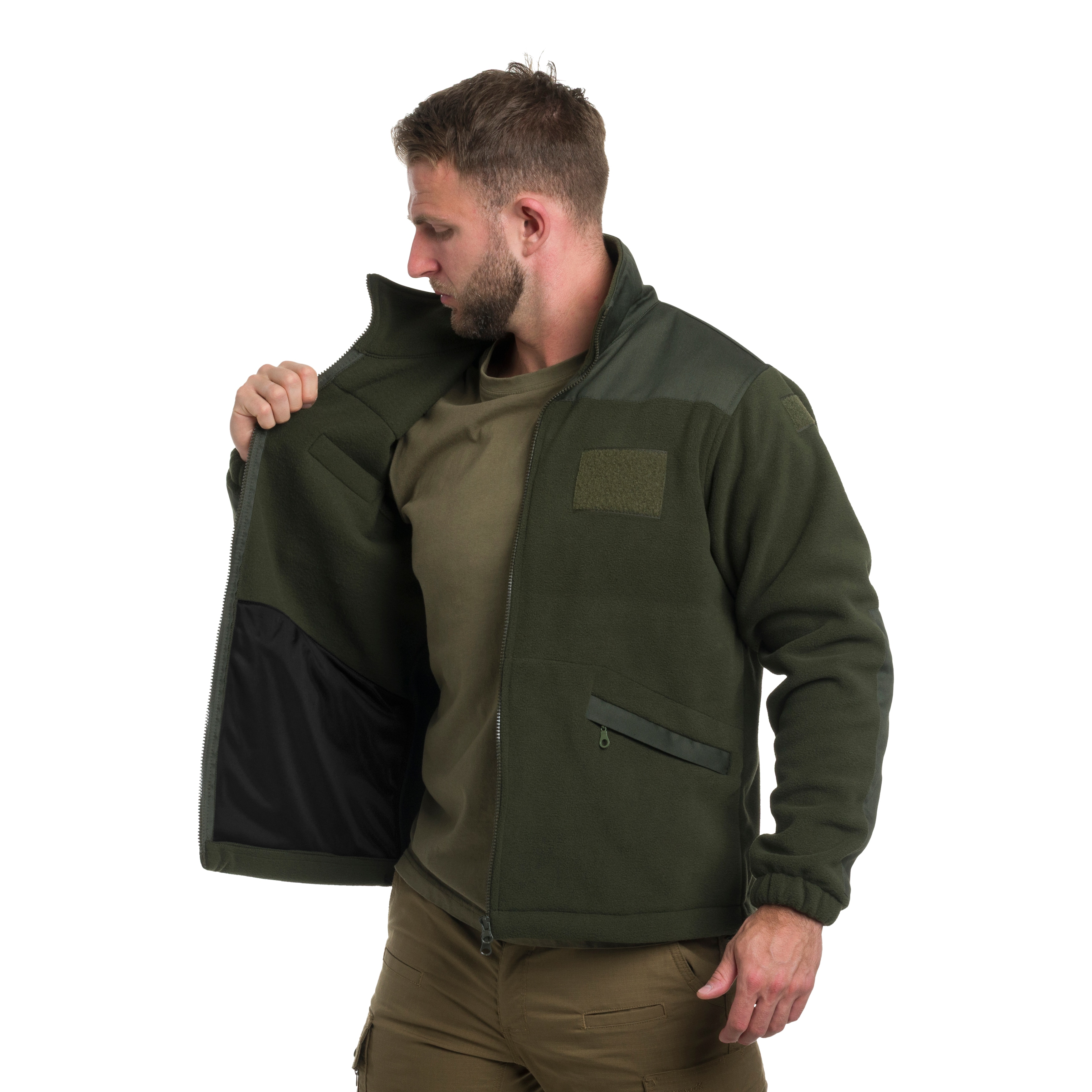Maxtex - Standard Fleecejacke - Olive/Olive