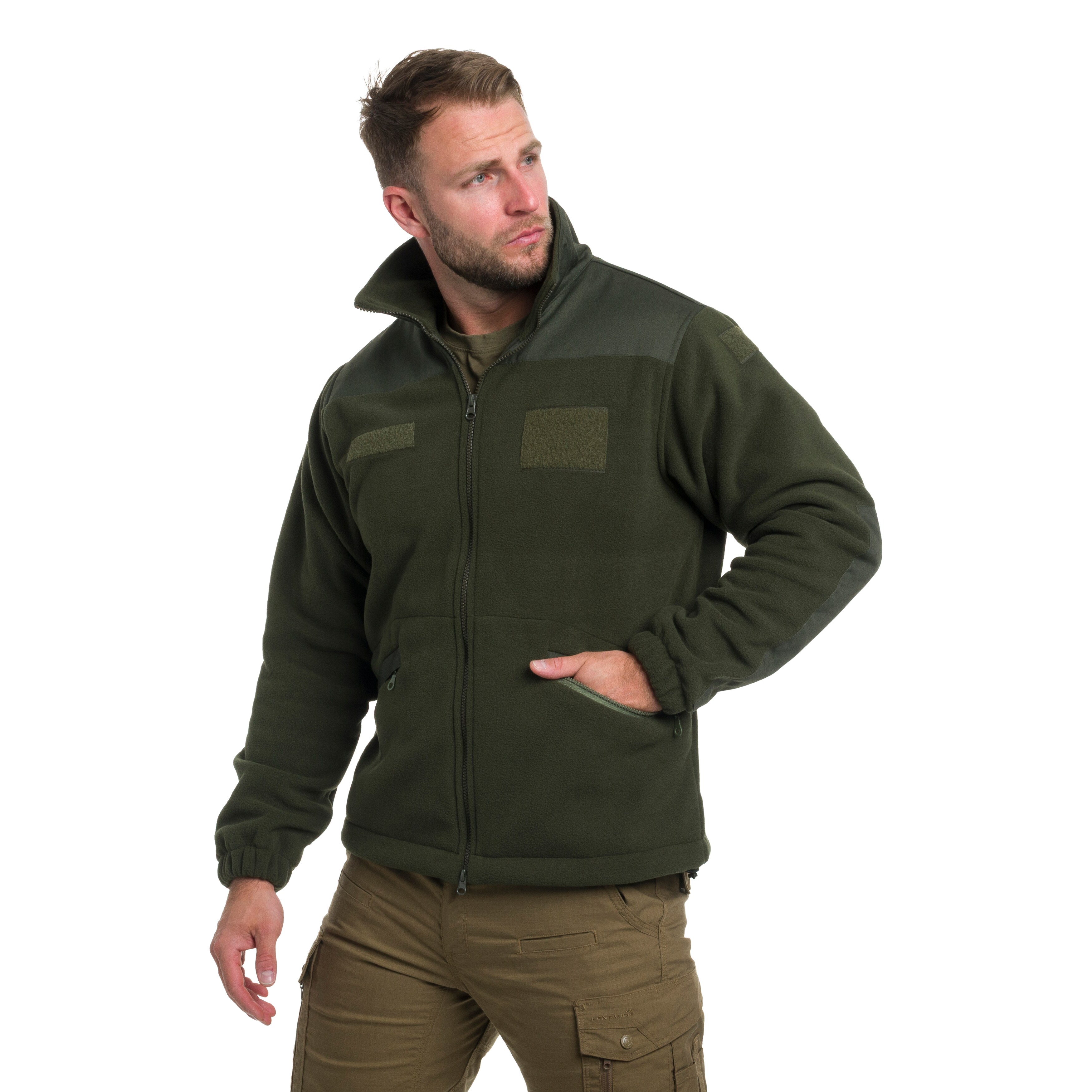 Maxtex - Standard Fleecejacke - Olive/Olive