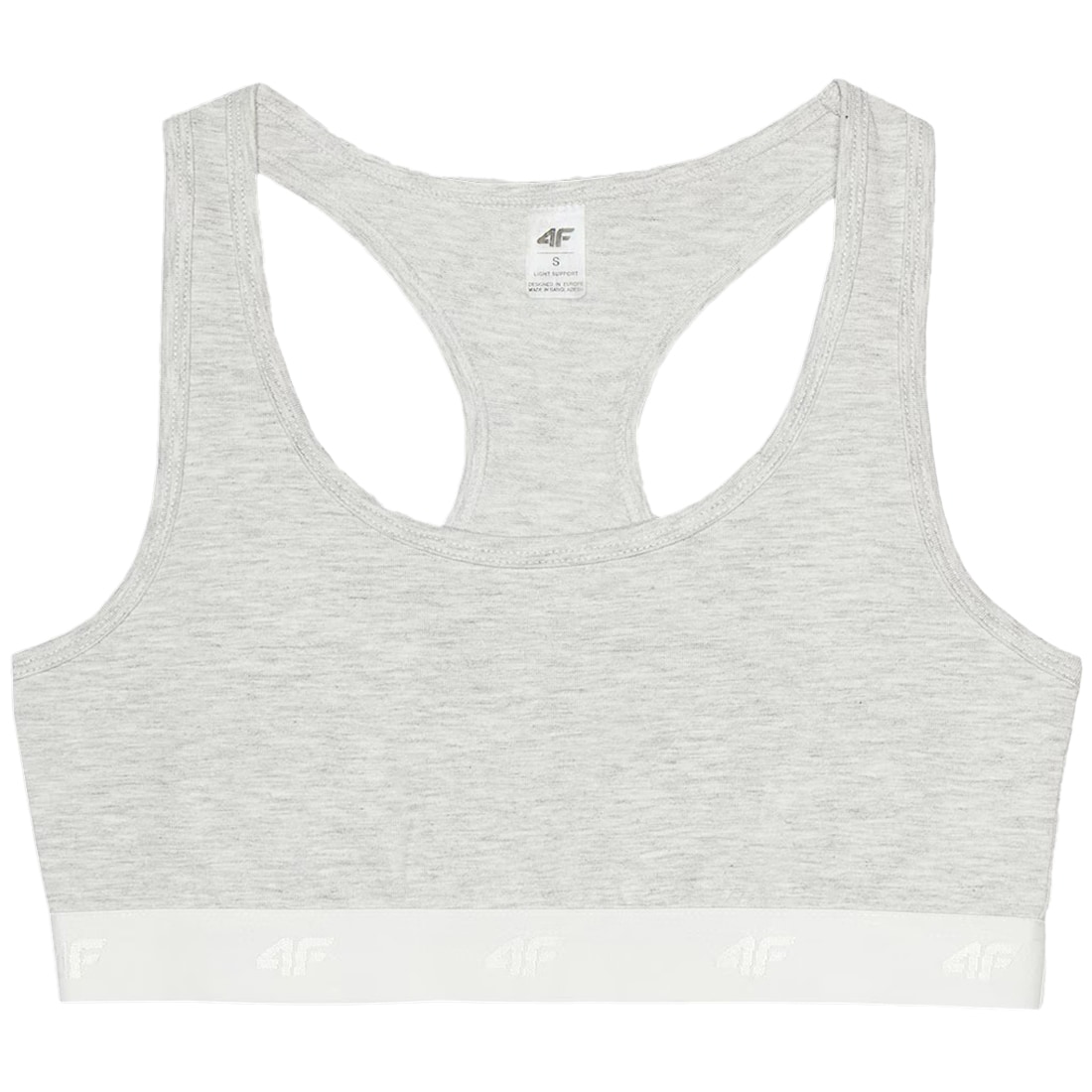 4F - F036 Damen-BH mit leichtem Halt Beige/Grau - 2 Stk.