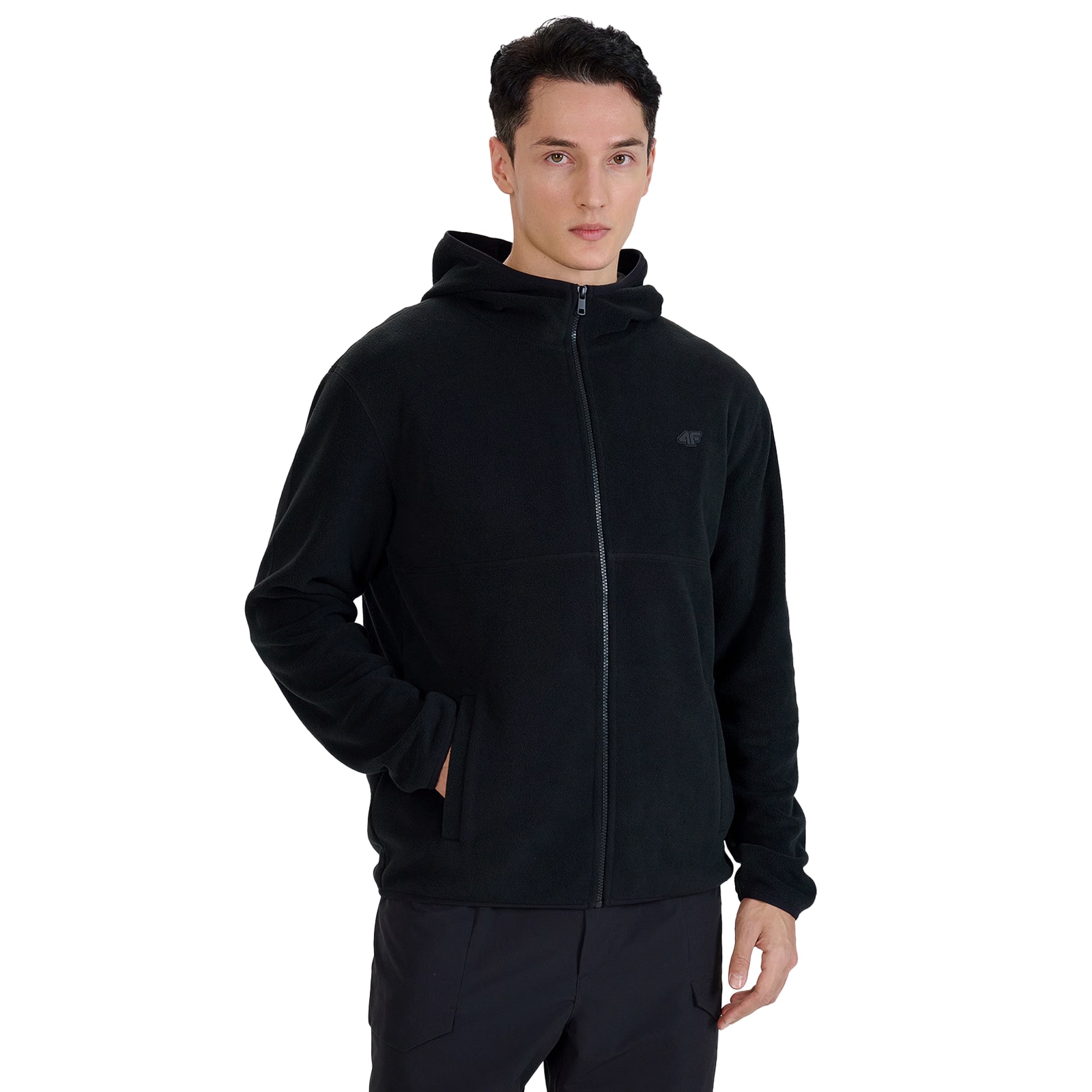 4F - M317 Fleecejacke - Schwarz